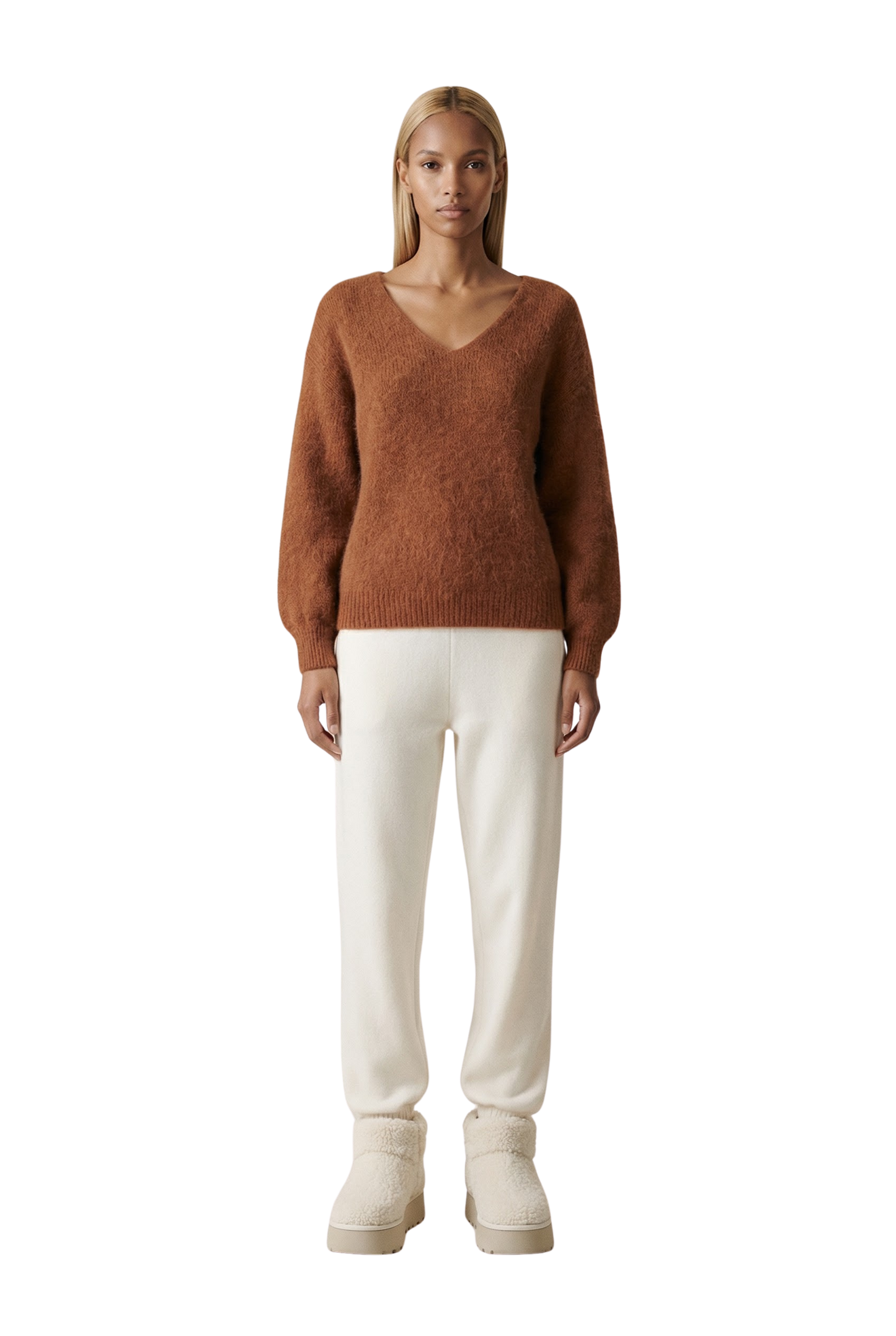 Milana LS Alpaca Pullover Chestnut