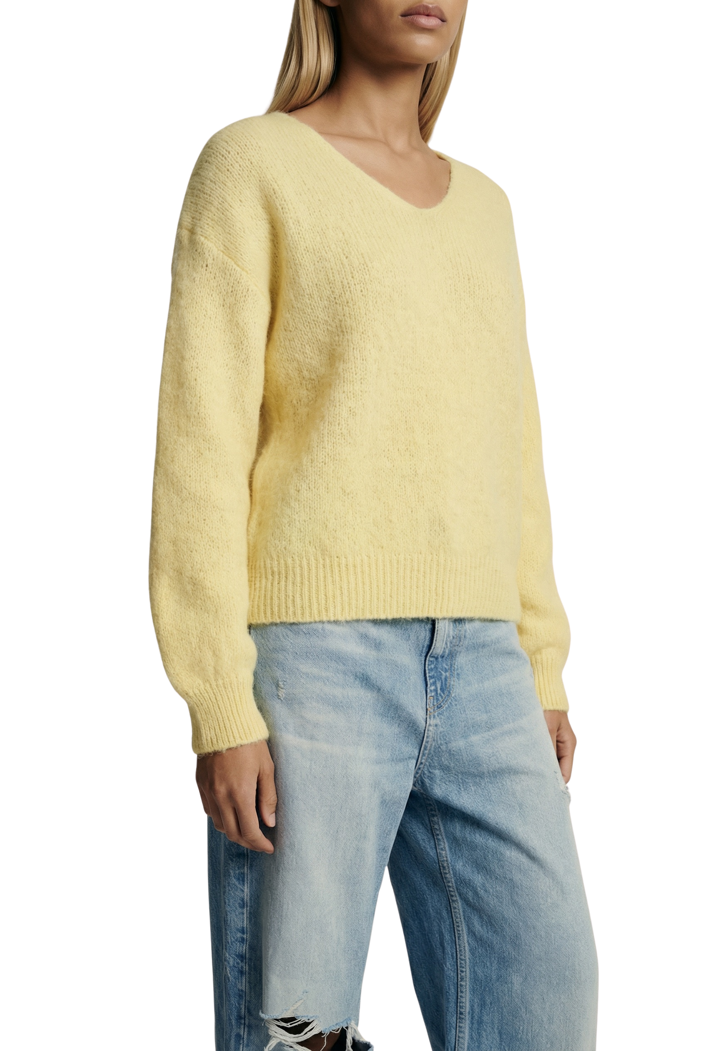 Milana LS Alpaca Pullover Light Yellow