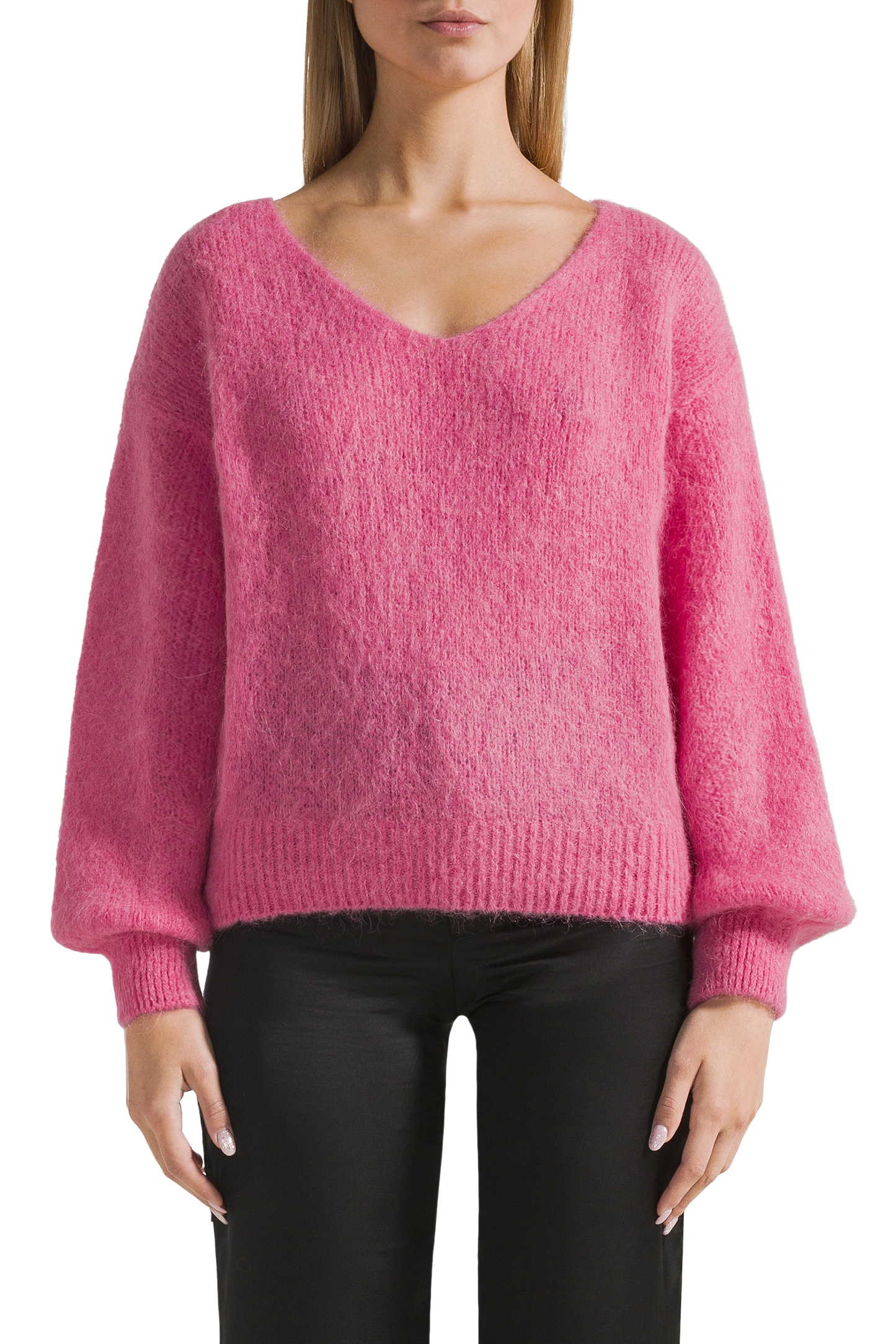 Milana LS Alpaca Pullover Pink