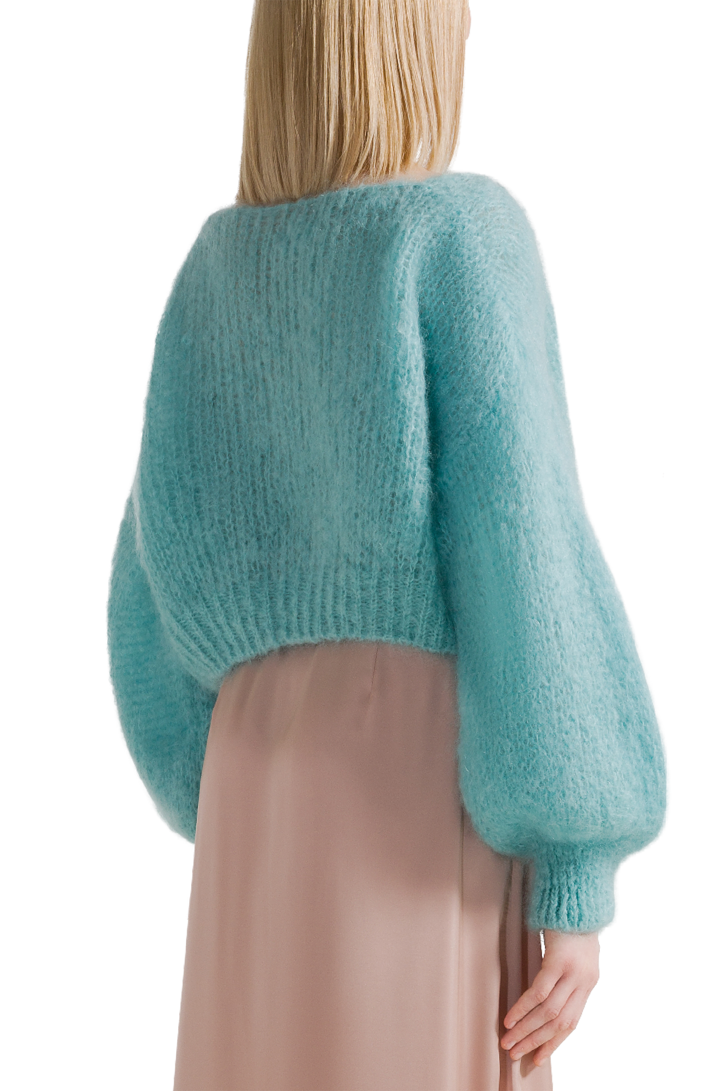 Milana Cropped Pullover Seafoam Green