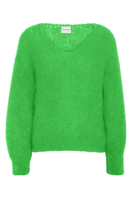 Milana LS Mohair Knit Bright Green