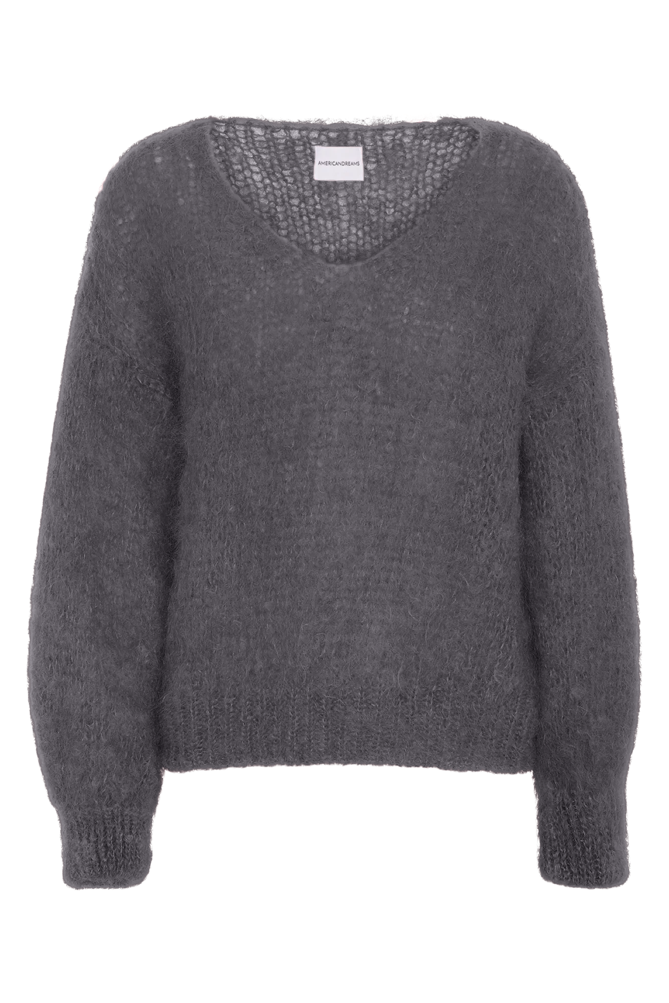 Milana LS Mohair Knit Graphite