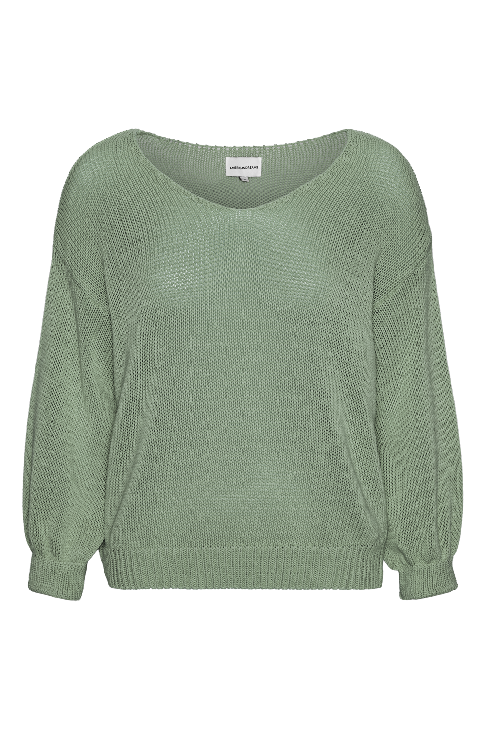 Milana LS Light Cotton Knit Dusty Green