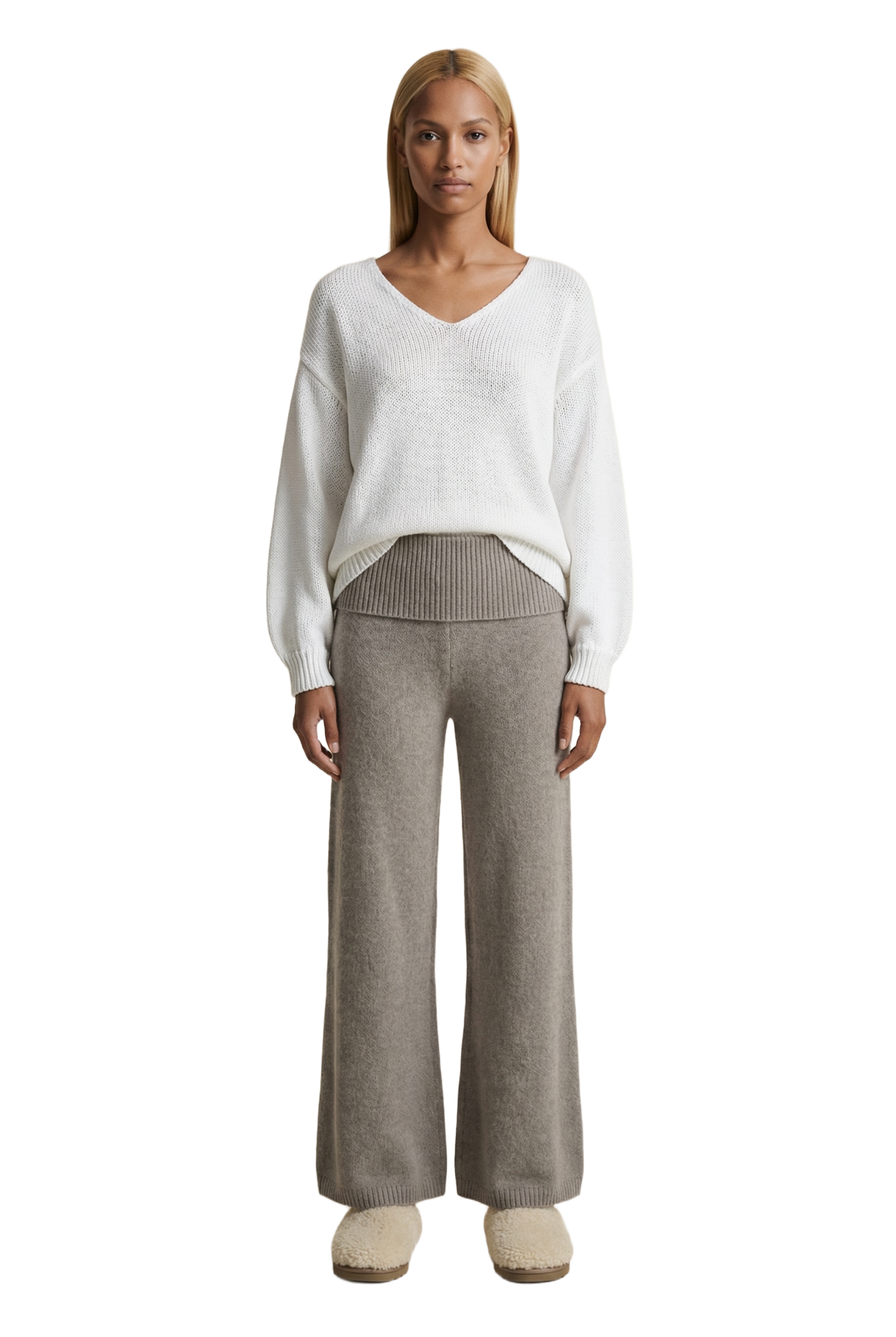 Milana LS Light Cotton Knit White