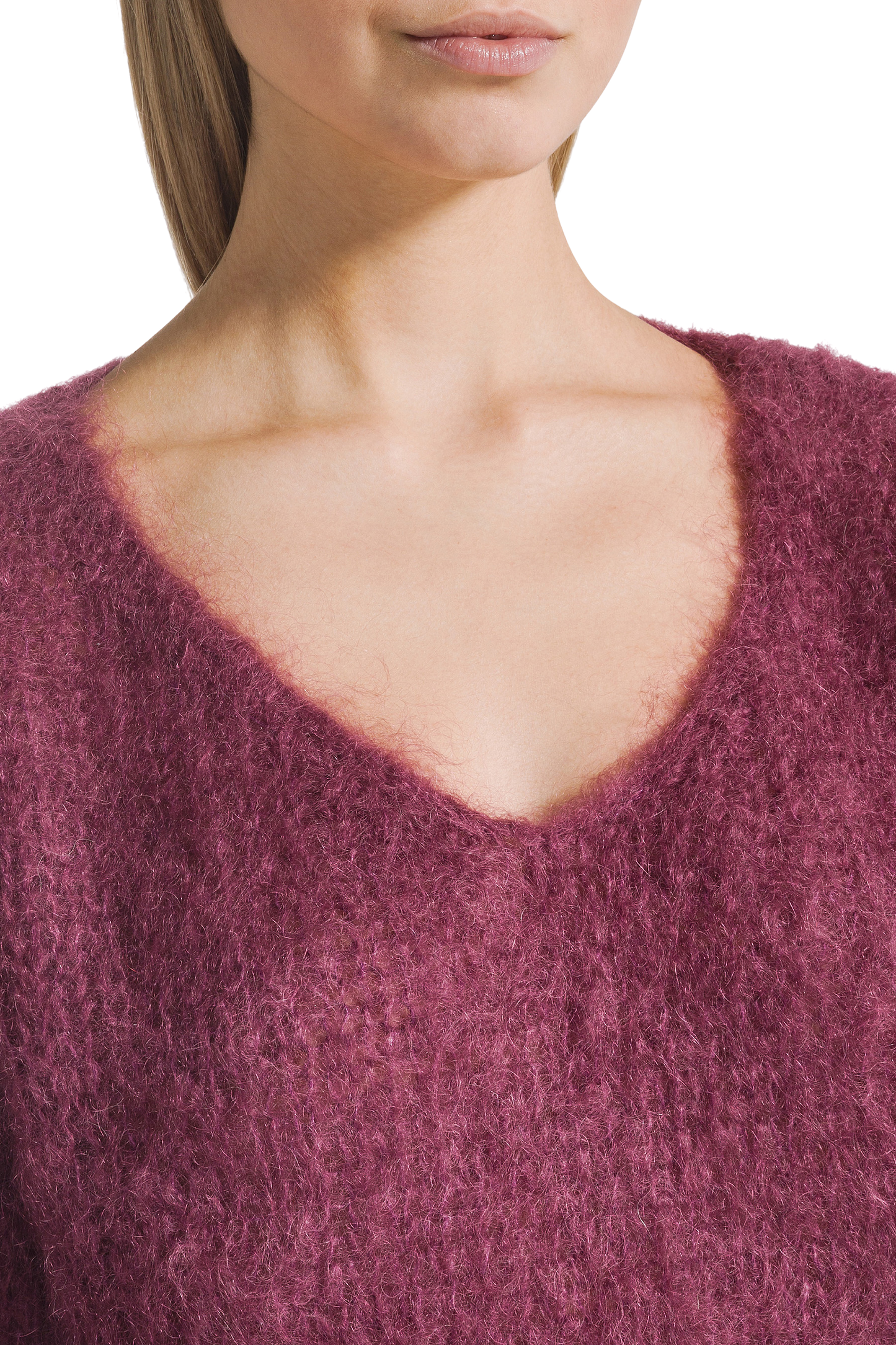 Milana LS Mohair Knit Bordeaux