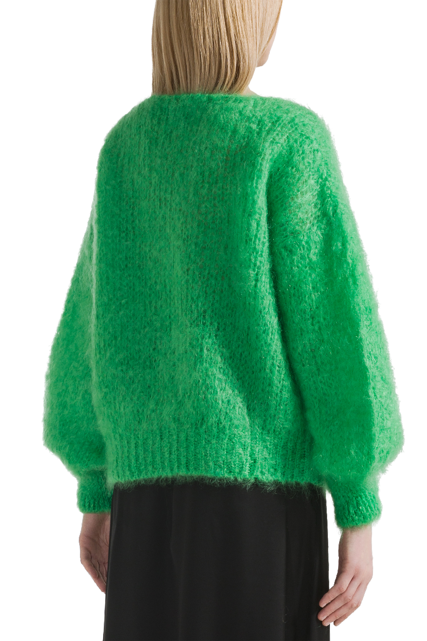 Milana LS Mohair Knit Bright Green