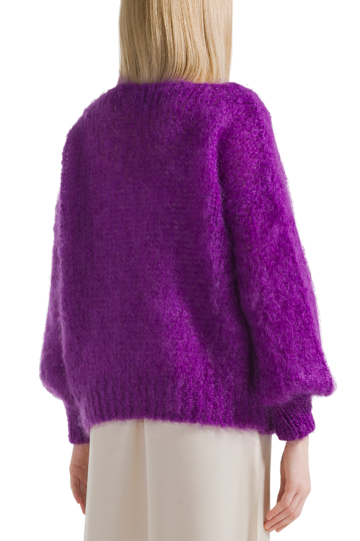 Milana LS Mohair Knit Deep Purple