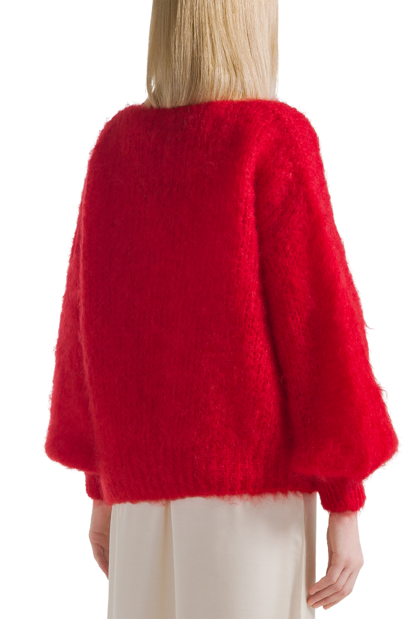Milana LS Mohair Knit Lipstick Red