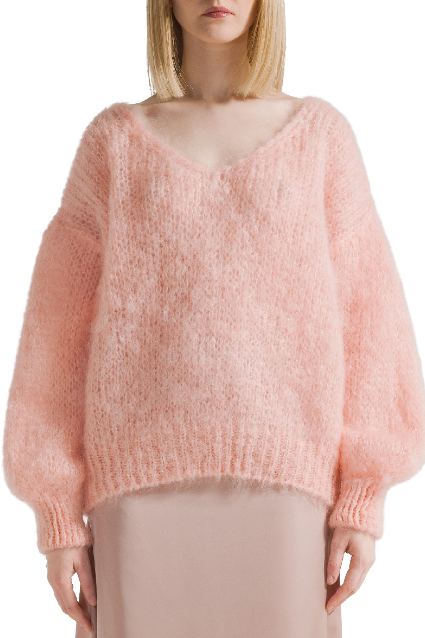 Milana LS Mohair Knit Peach
