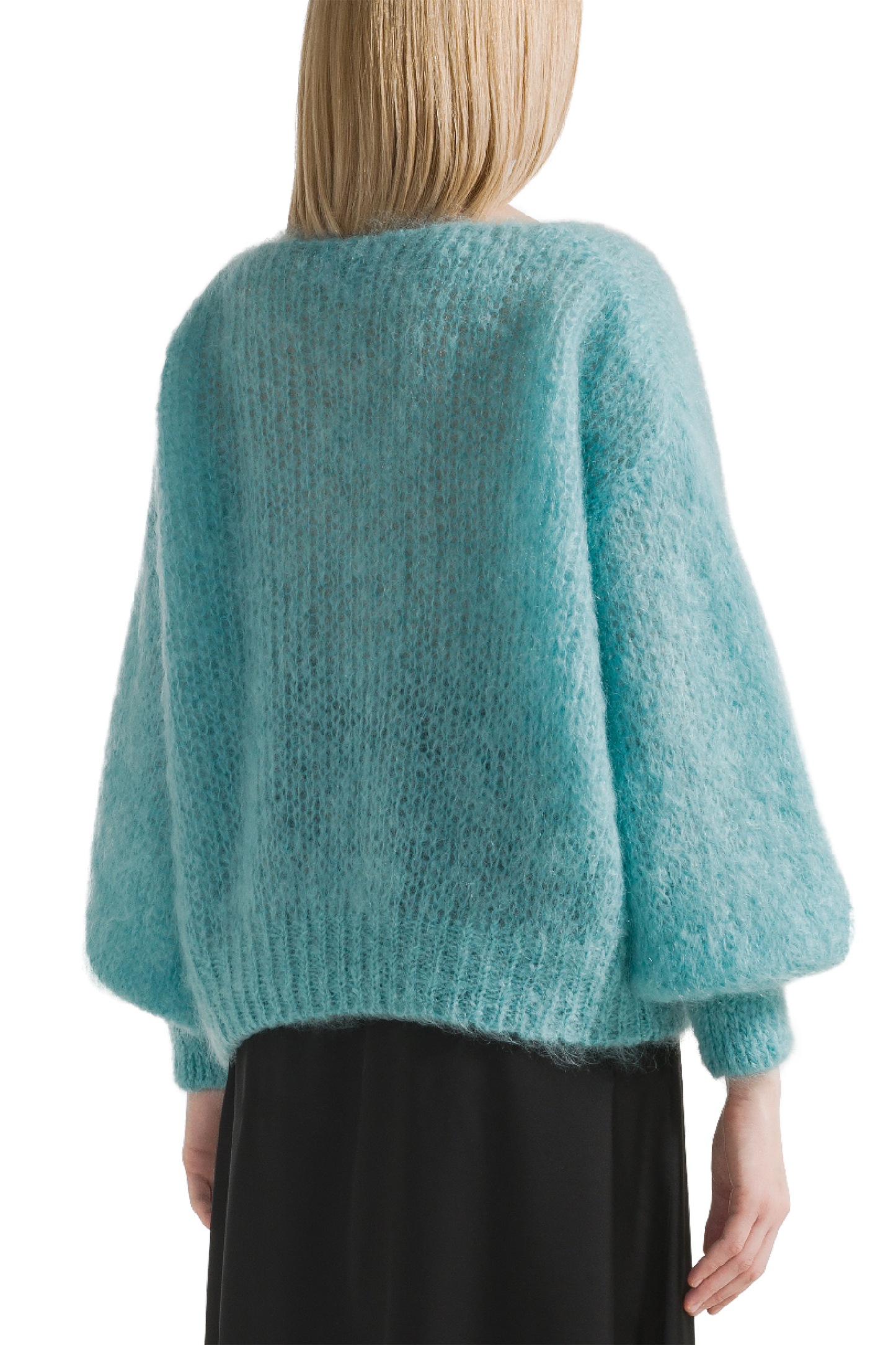 Milana LS Mohair Knit Seafoam Green
