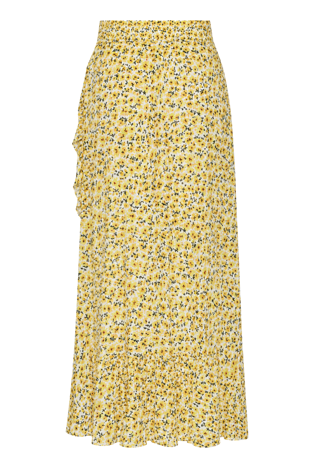 Milly Wrap Skirt Long Yellow Flower