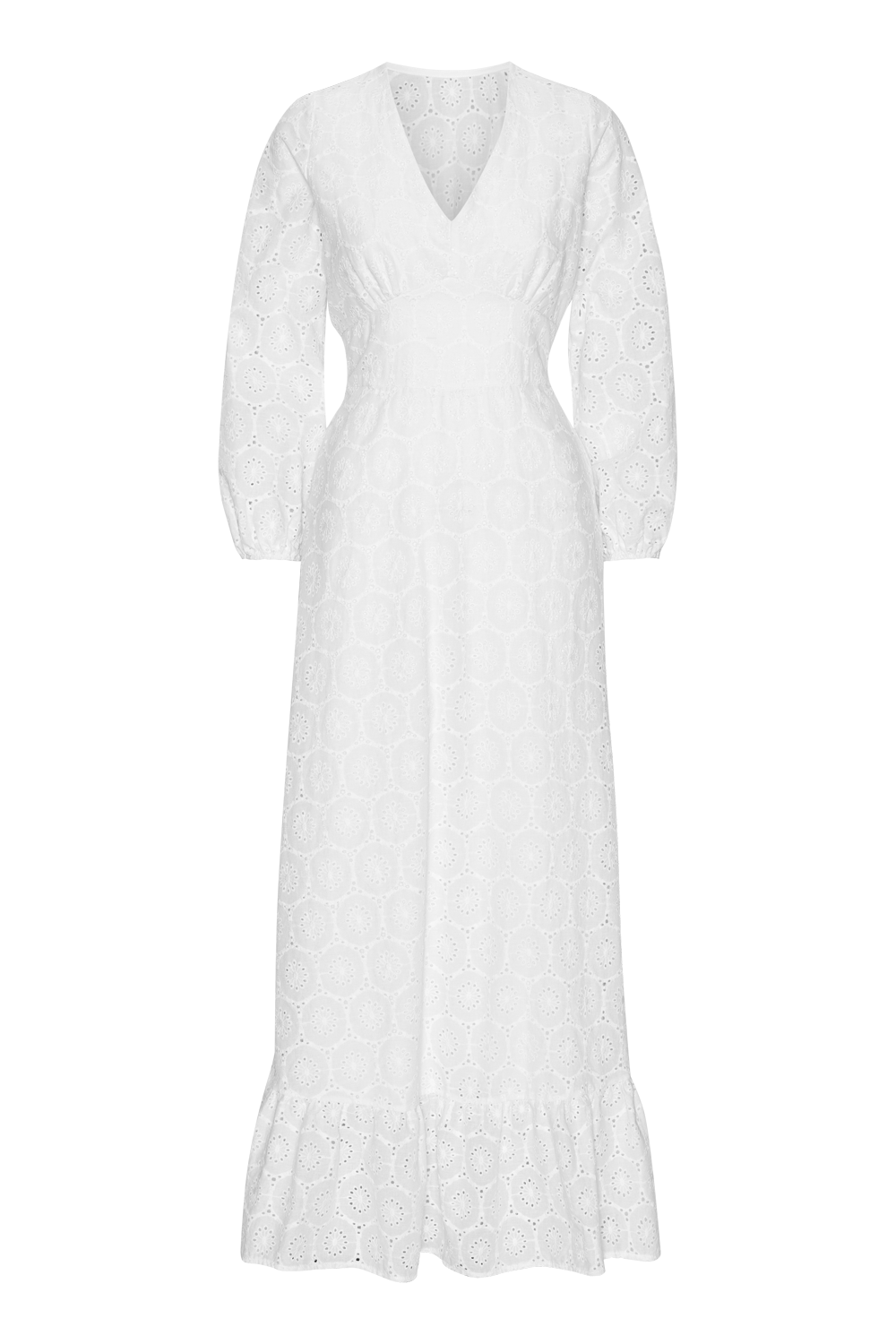 Mollie Cotton Dress White