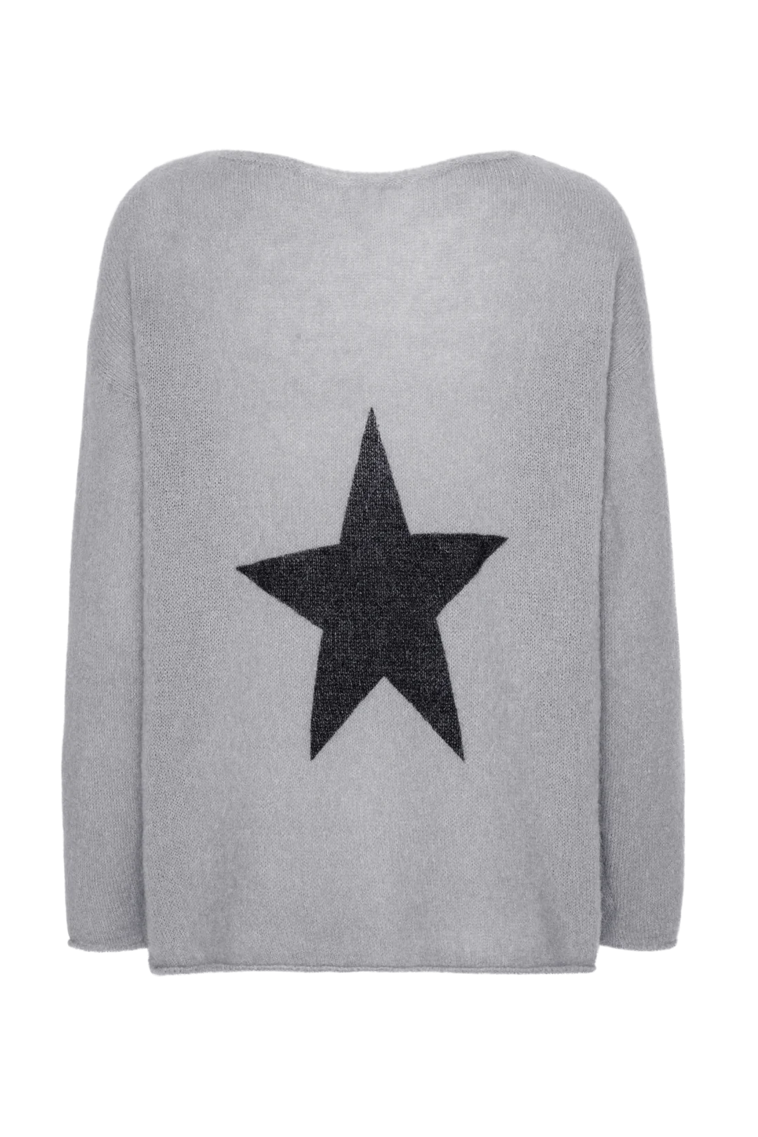 Molly LS Star Knit Grey