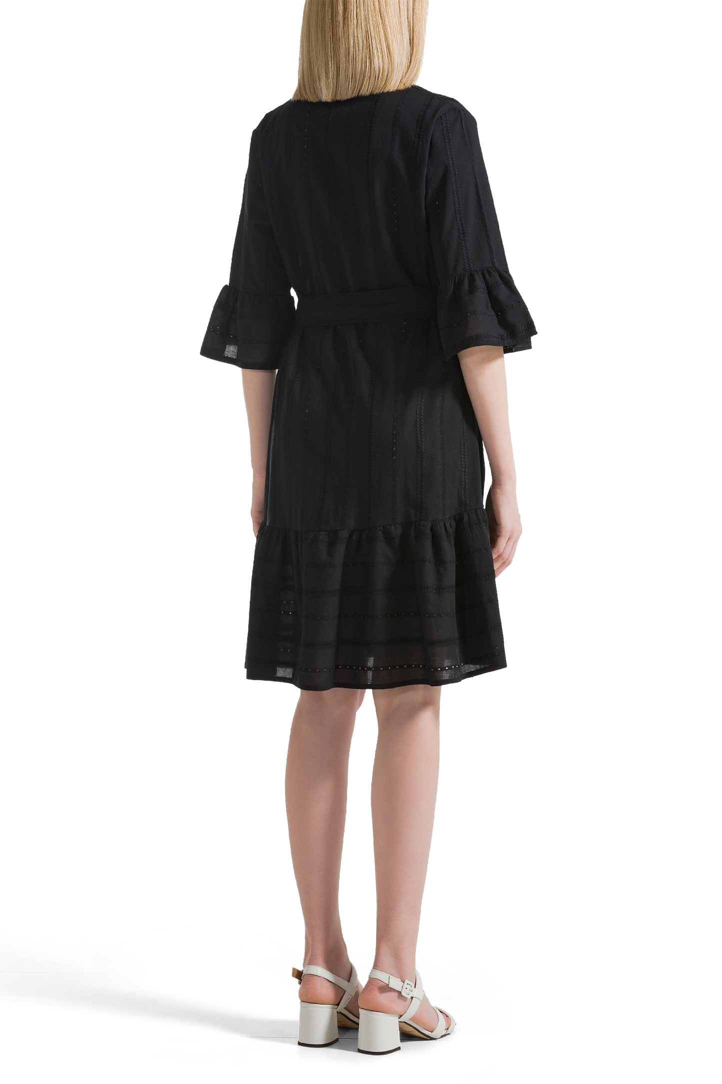 Mona Cotton Black Dress