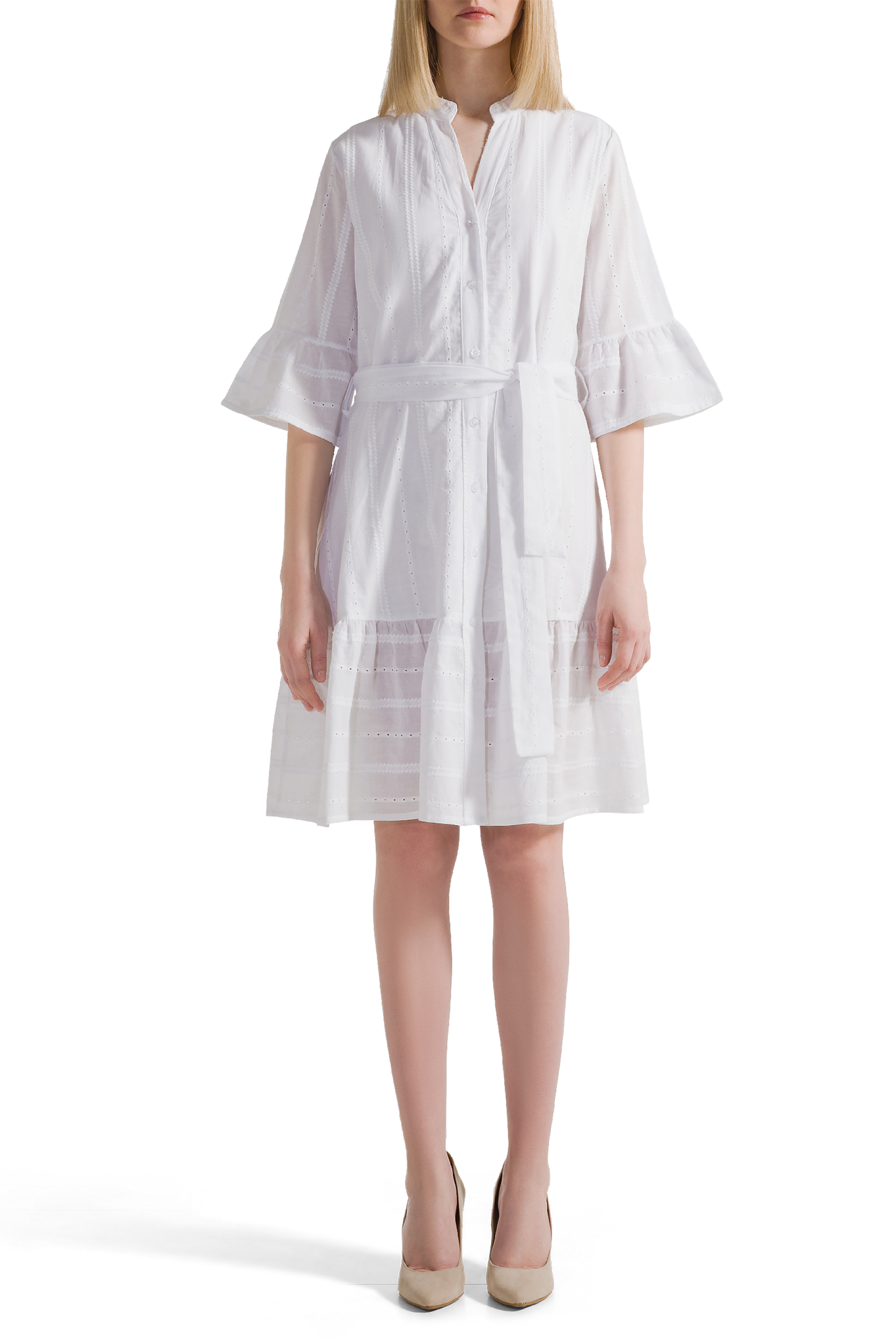 Mona Cotton White Dress