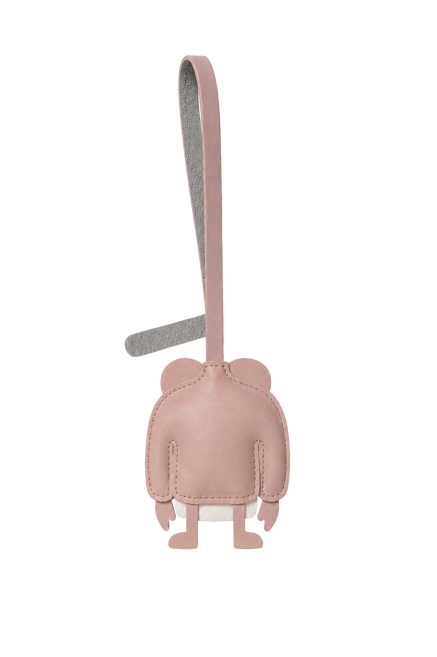 Mr Pullover Leather Bag Charm Light Pink