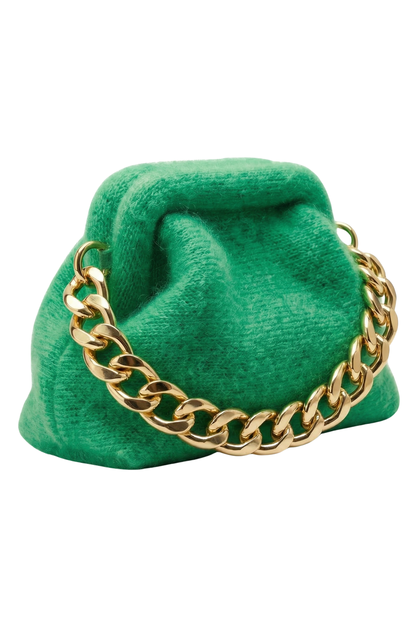 Paloma Cloud Mohair Clutch Bright Green