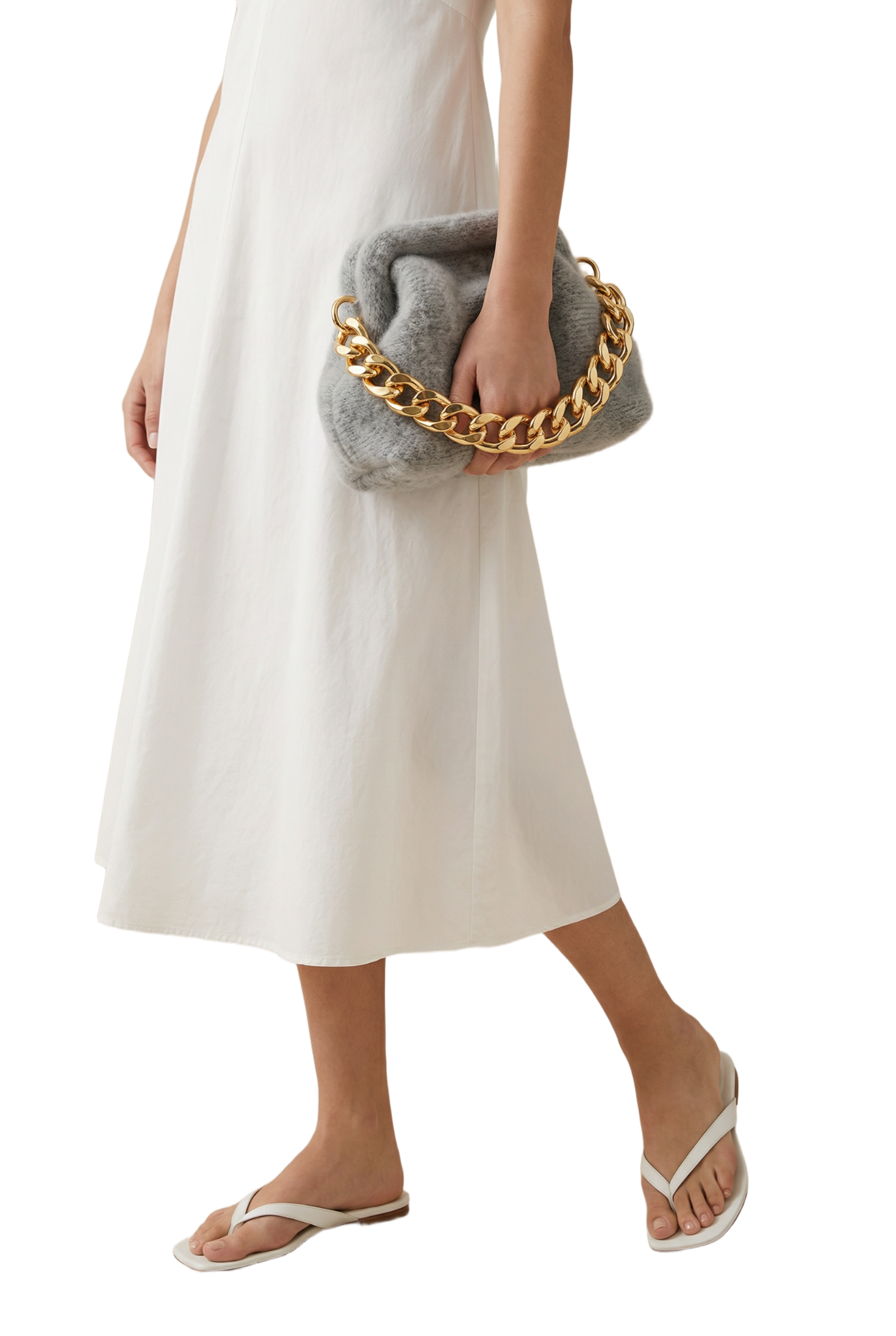 Paloma Cloud Mohair Clutch Light Grey
