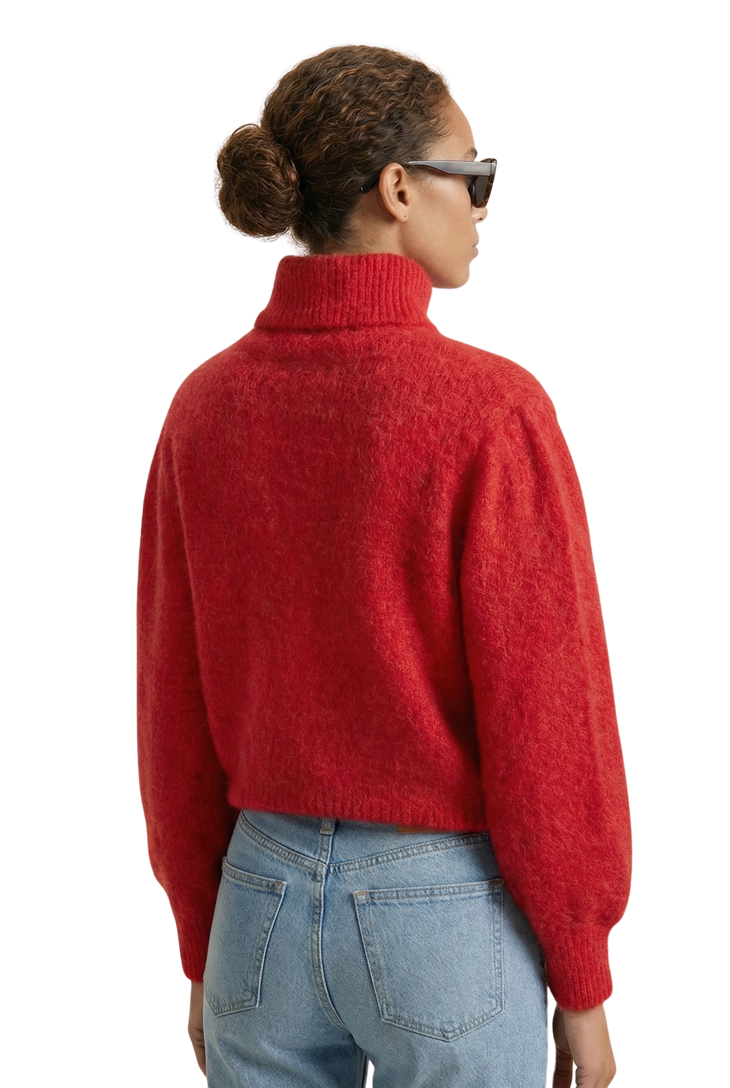 Piro Rollneck Long Sleeves Lipstick Red