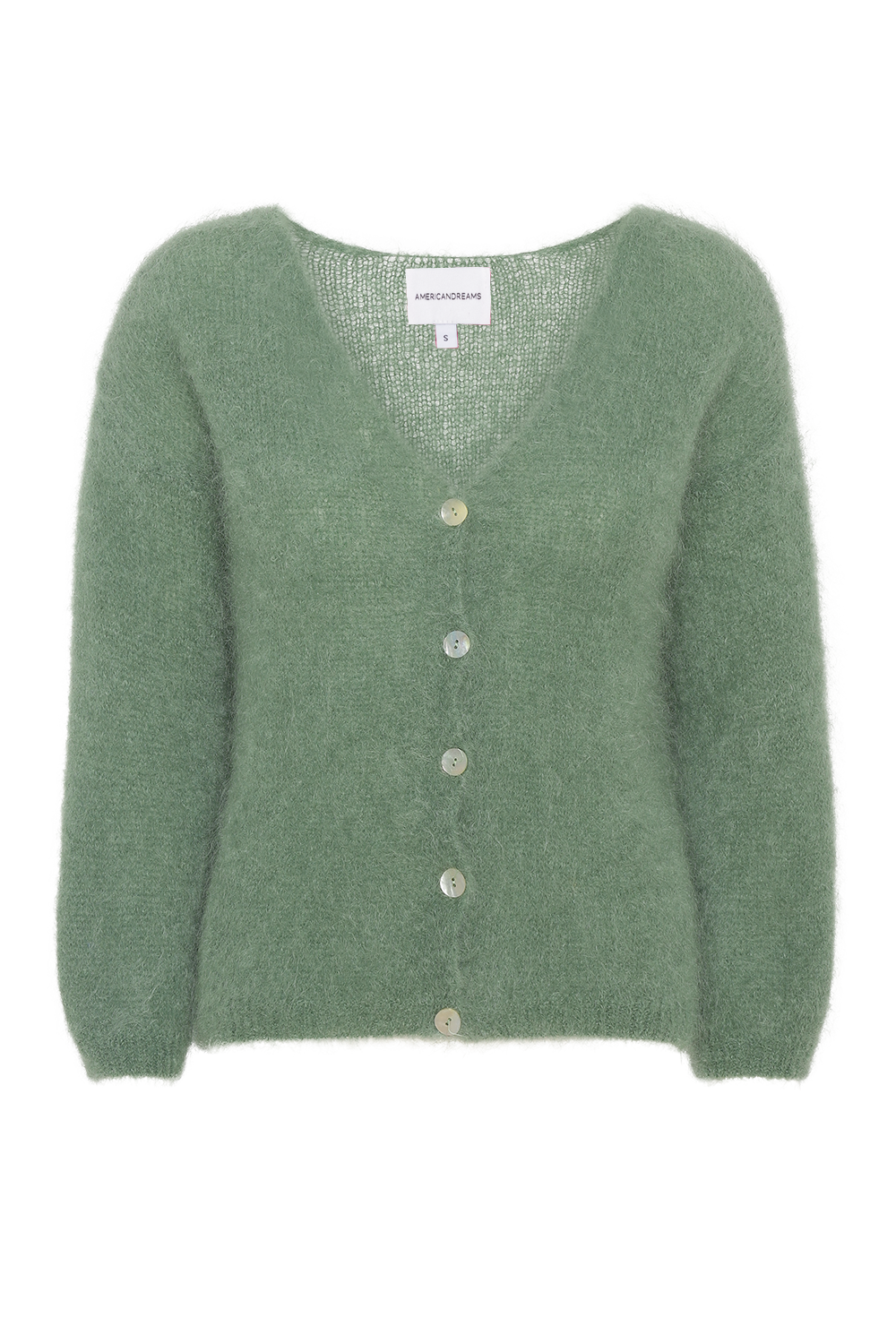 Cornelia LS Cardigan Dusty Green