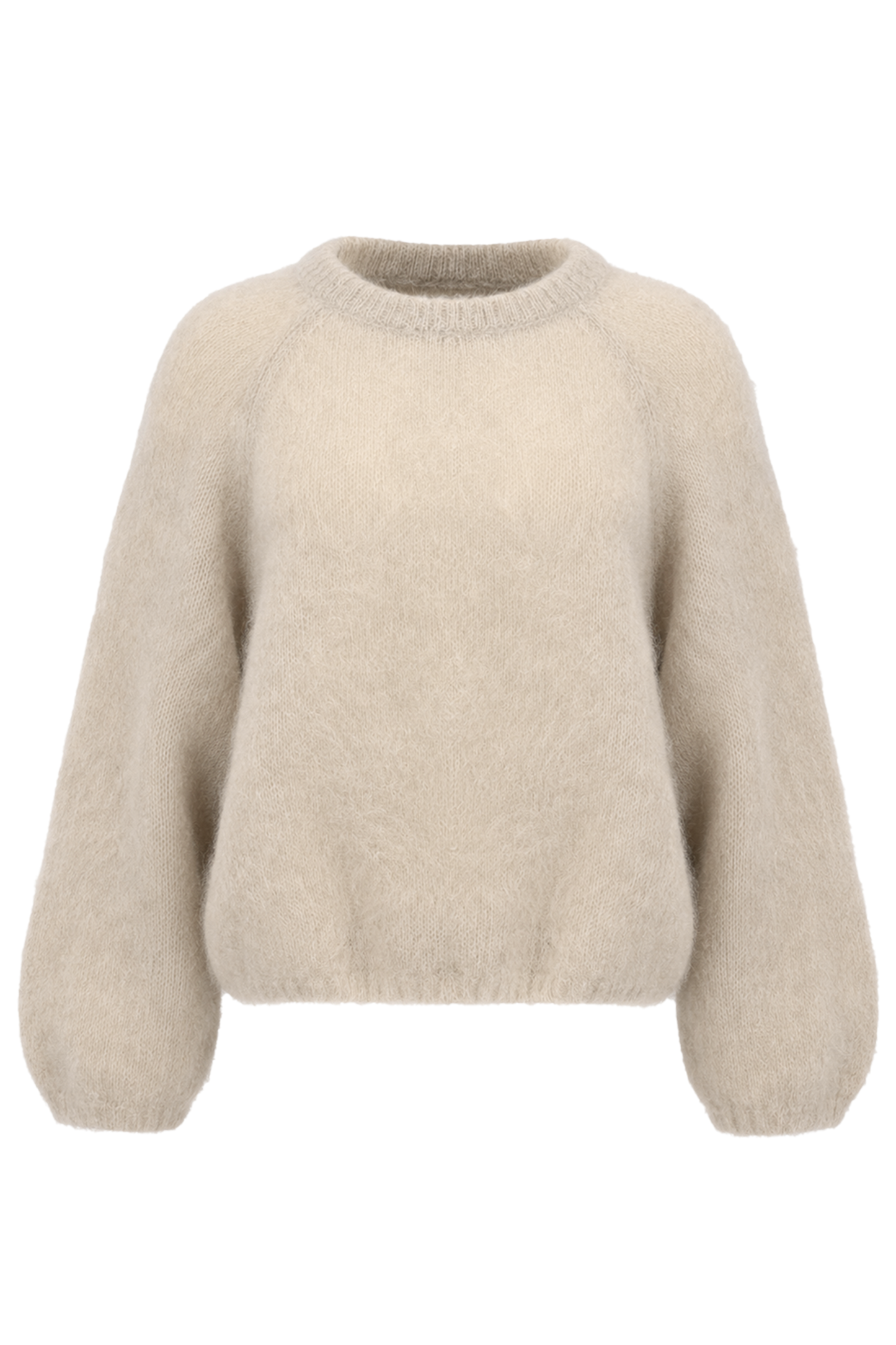 Rosie Mohair Knit Pullover Beige