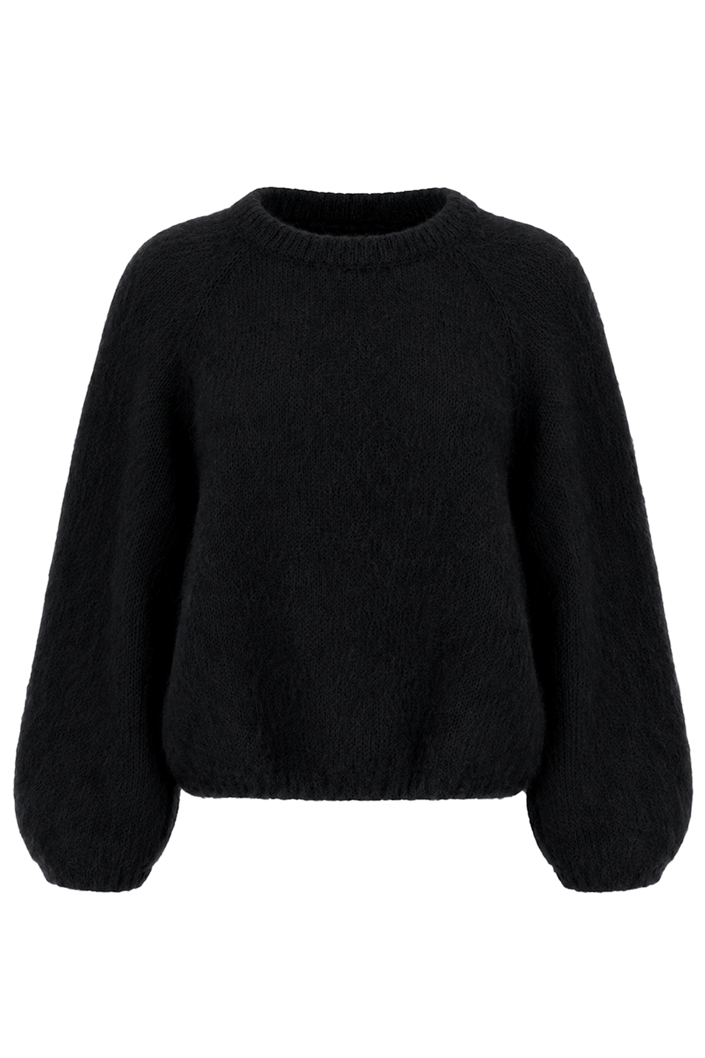 Rosie Mohair Knit Pullover Black