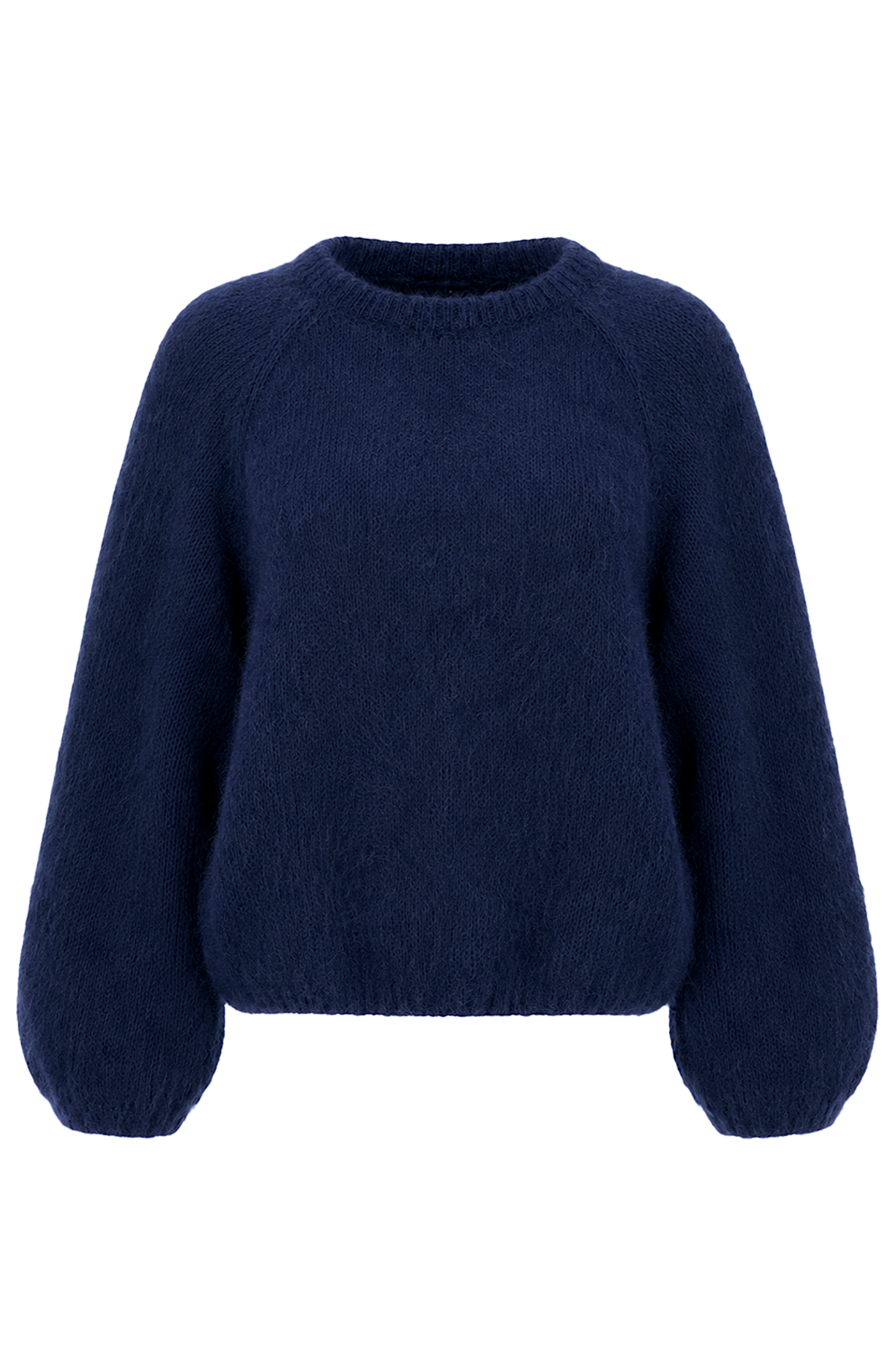 Rosie Mohair Knit Pullover Navy Blue