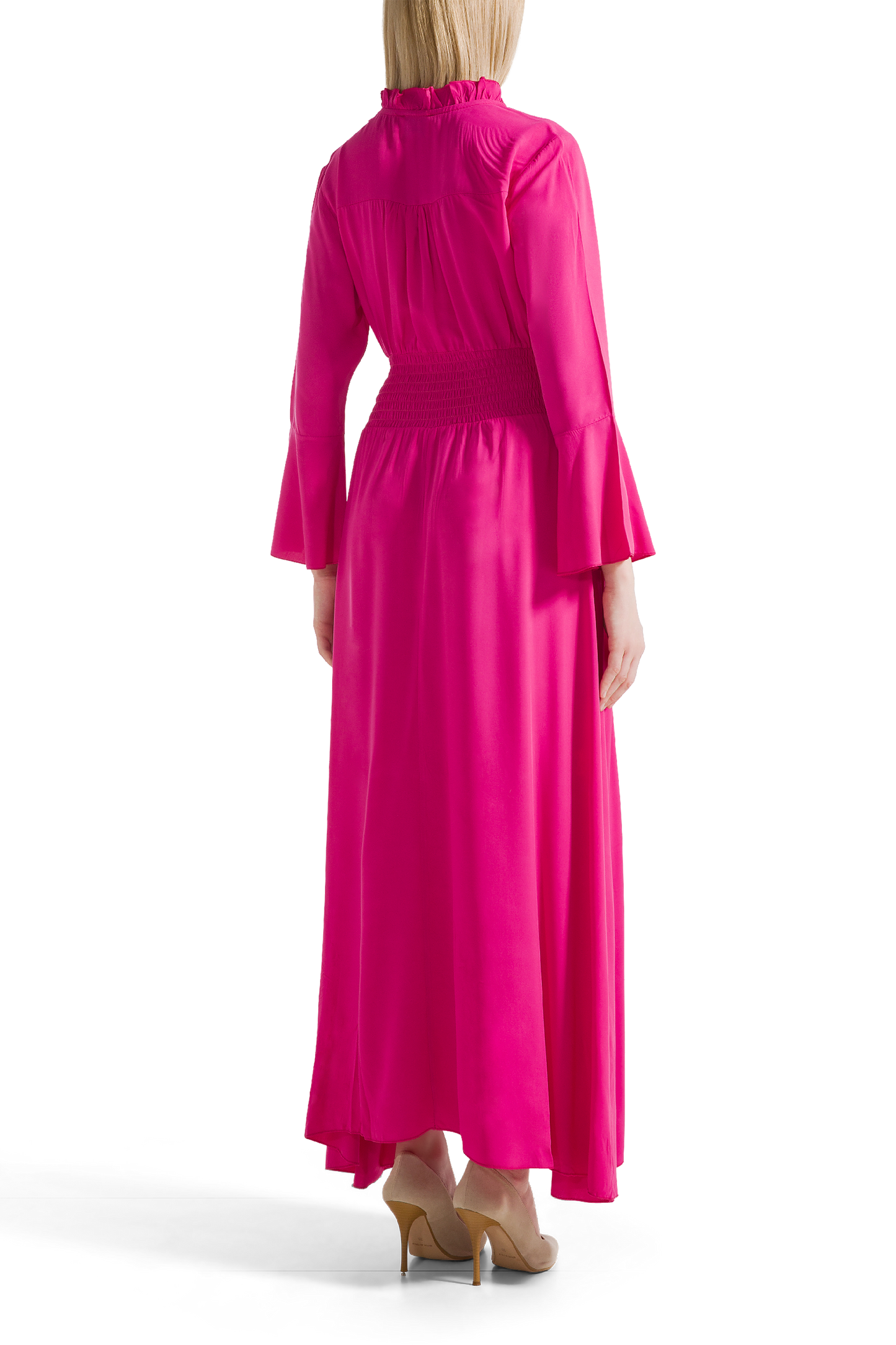 Sally Long Dress Pink Solid