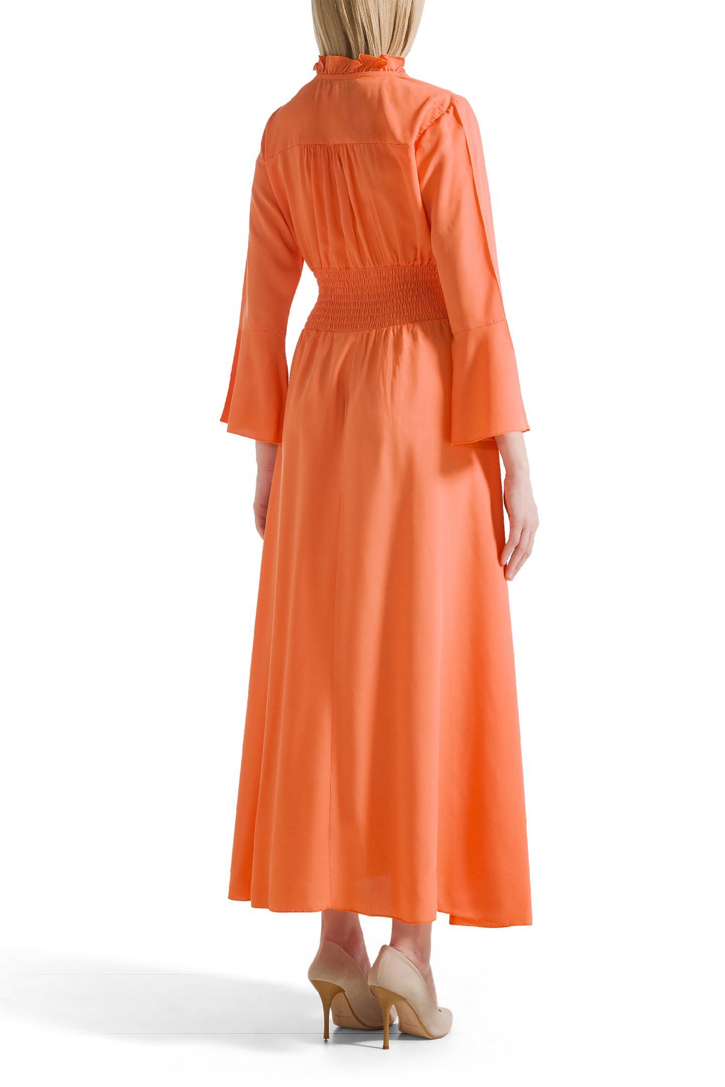 Sally Long Dress Burnt Orange