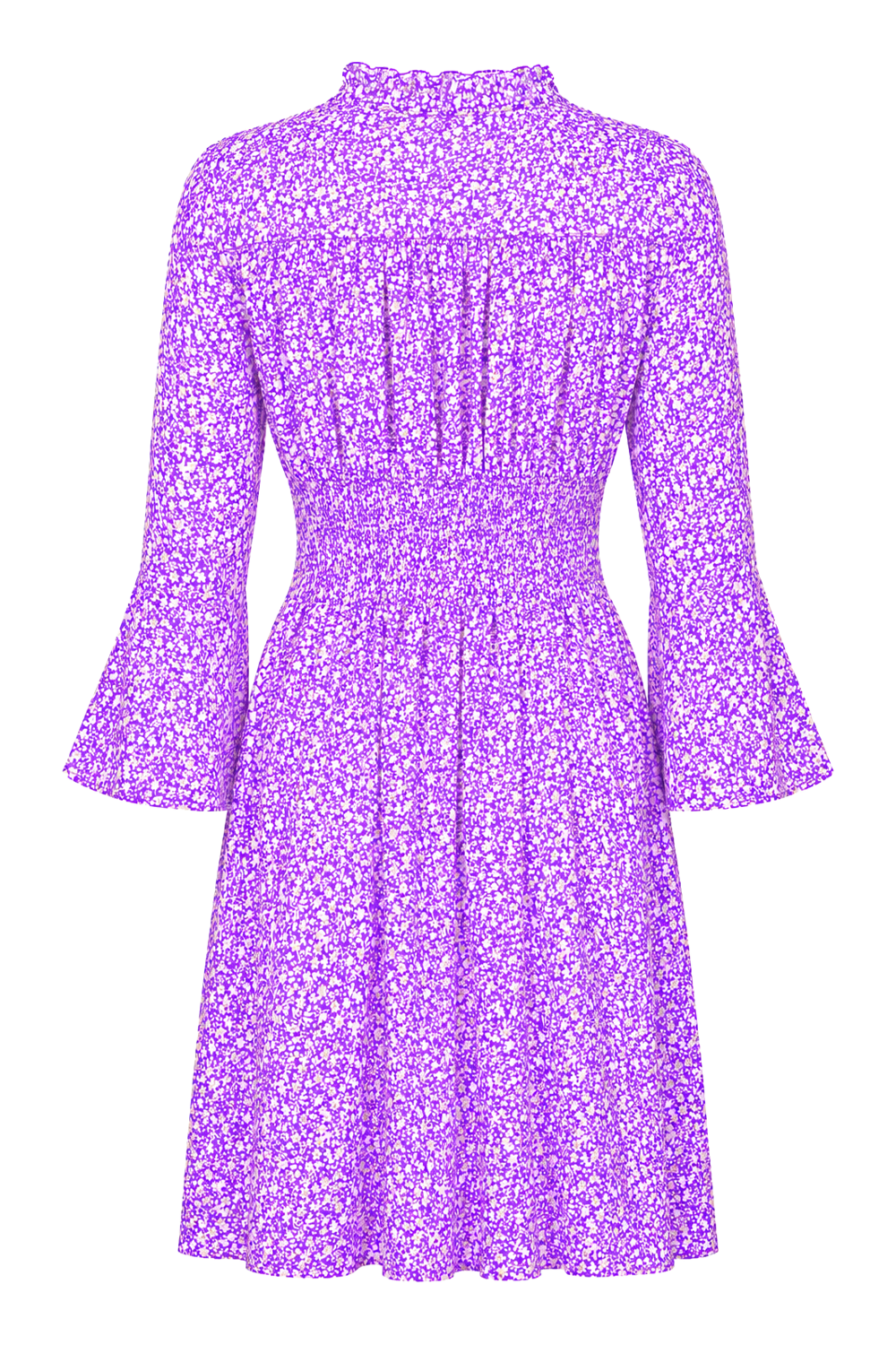 Sally Short Dress Lilac Flower