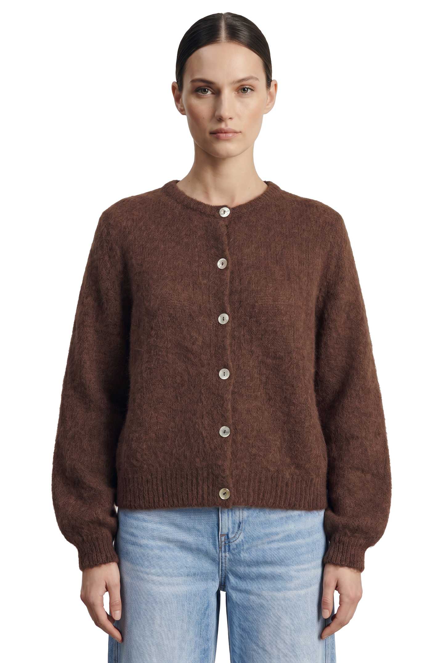 Susan Alpaca Cardigan Cocoa