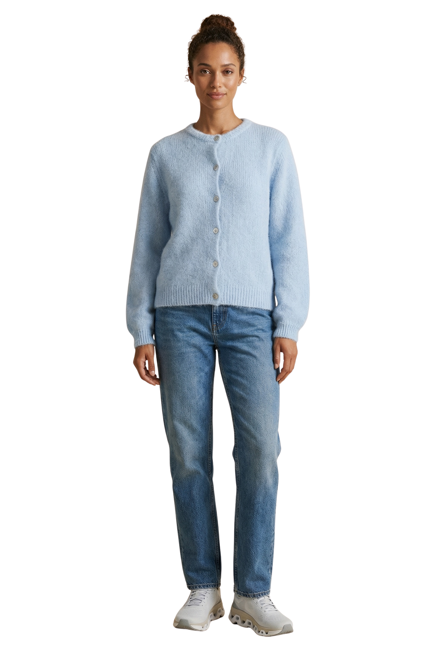 Susan Alpaca Cardigan Light Blue