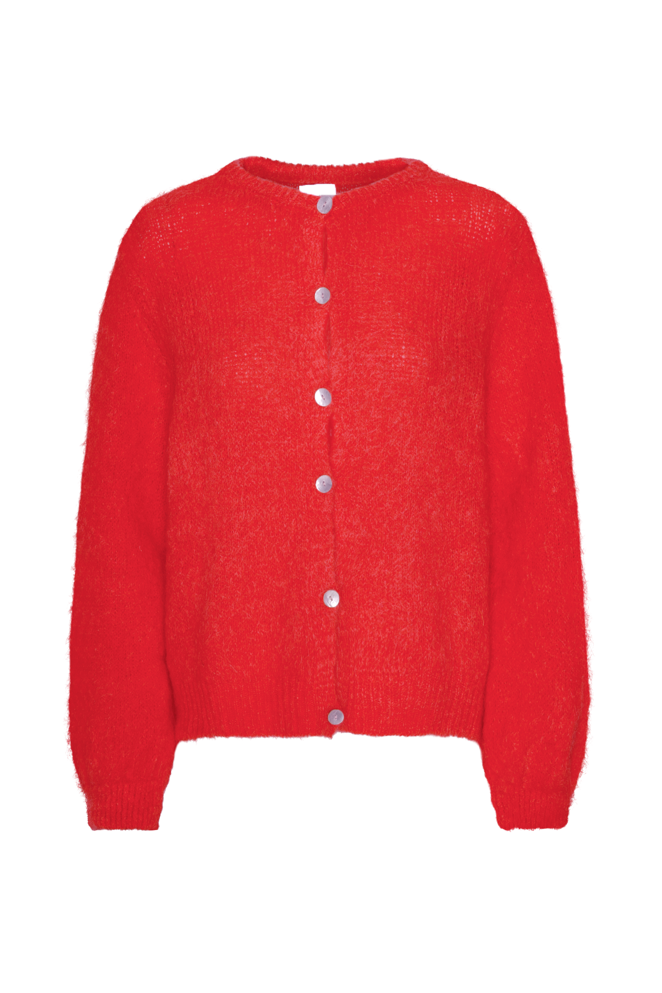 Susan Alpaca Cardigan Lipstick Red