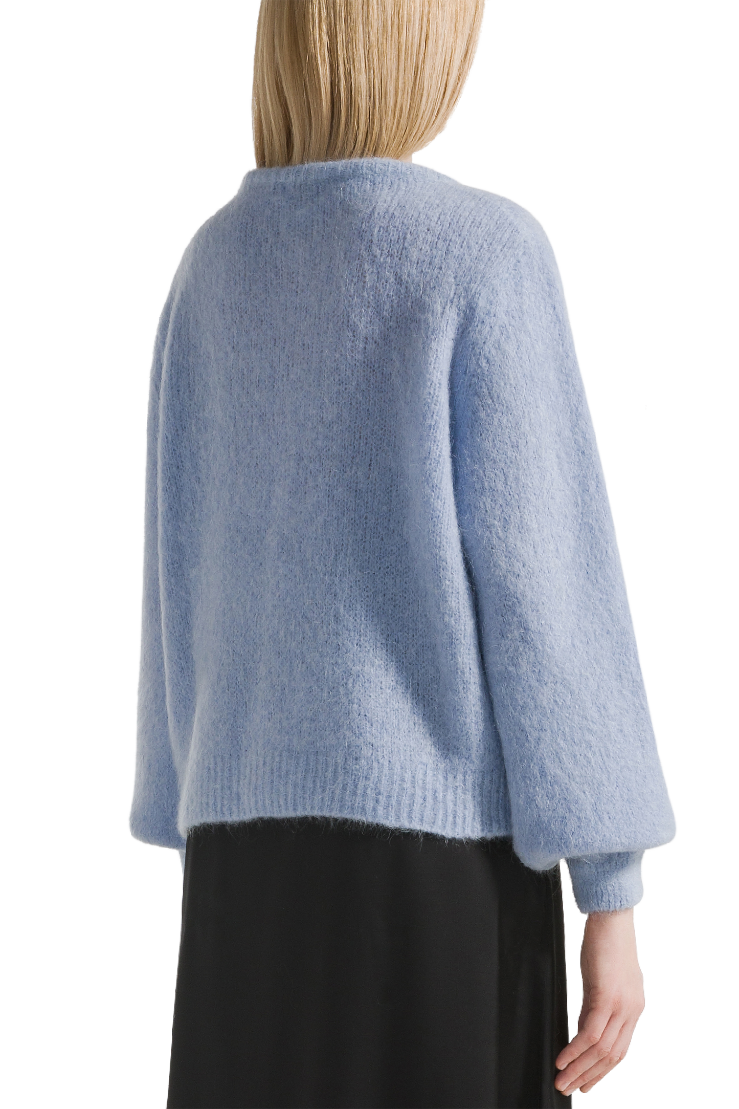 Susan Alpaca Cardigan Light Blue