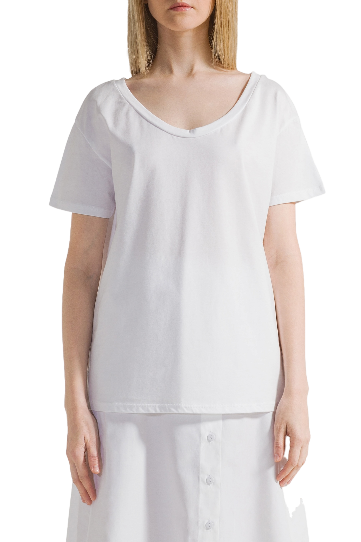 T-shirt White Not Your Baby Back Black Letters
