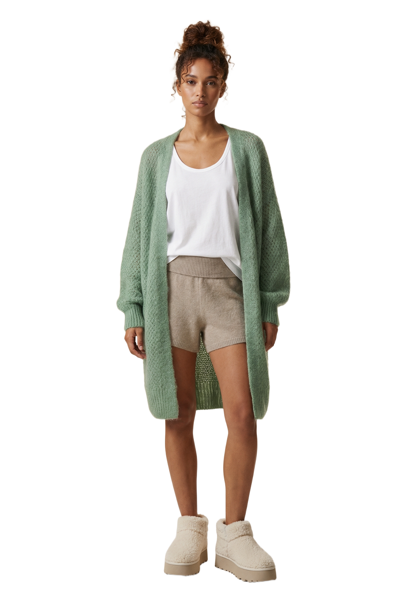 Tenna Cardigan Dusty Green