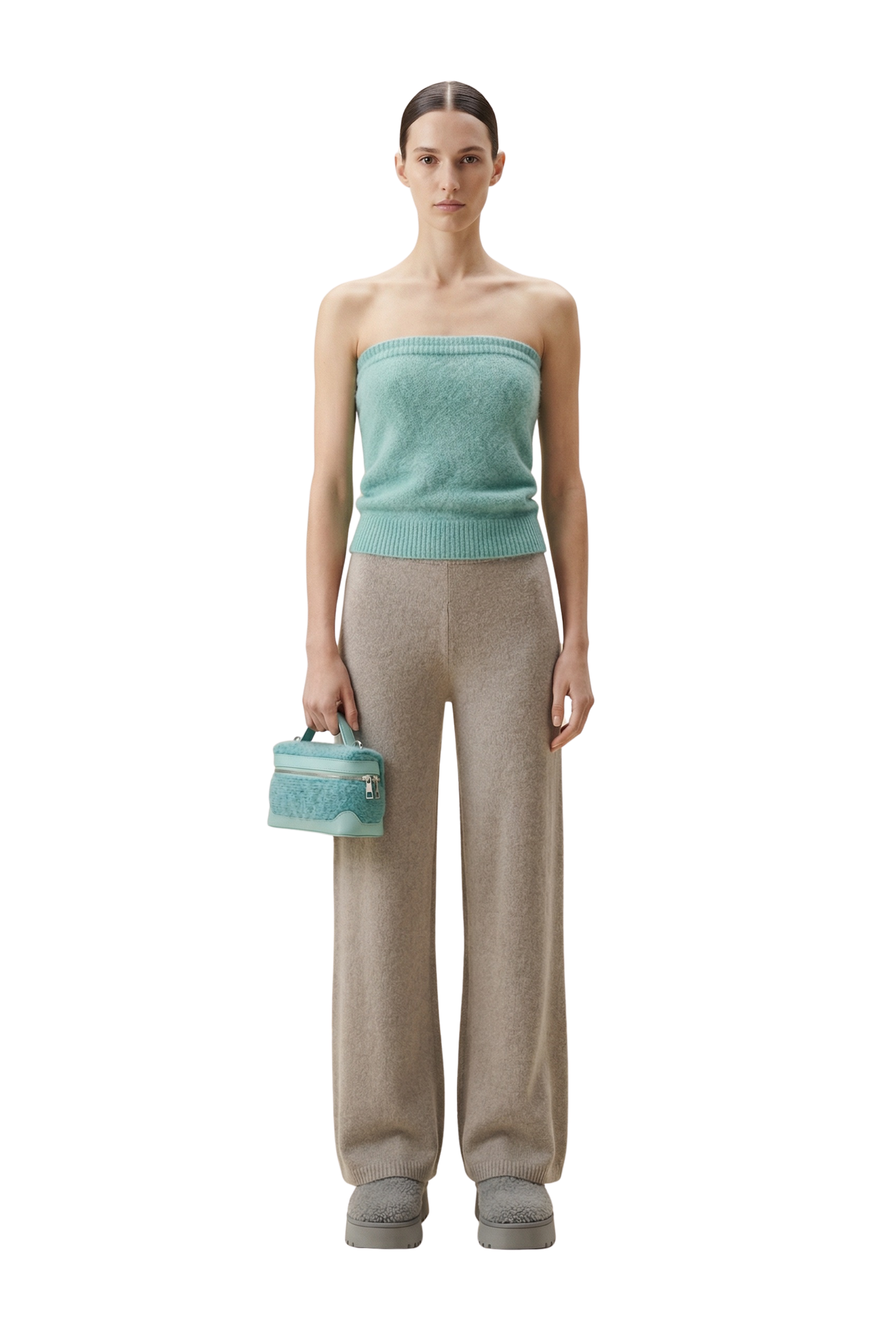 Tessi Bandeau Alpaca Top Seafoam Green