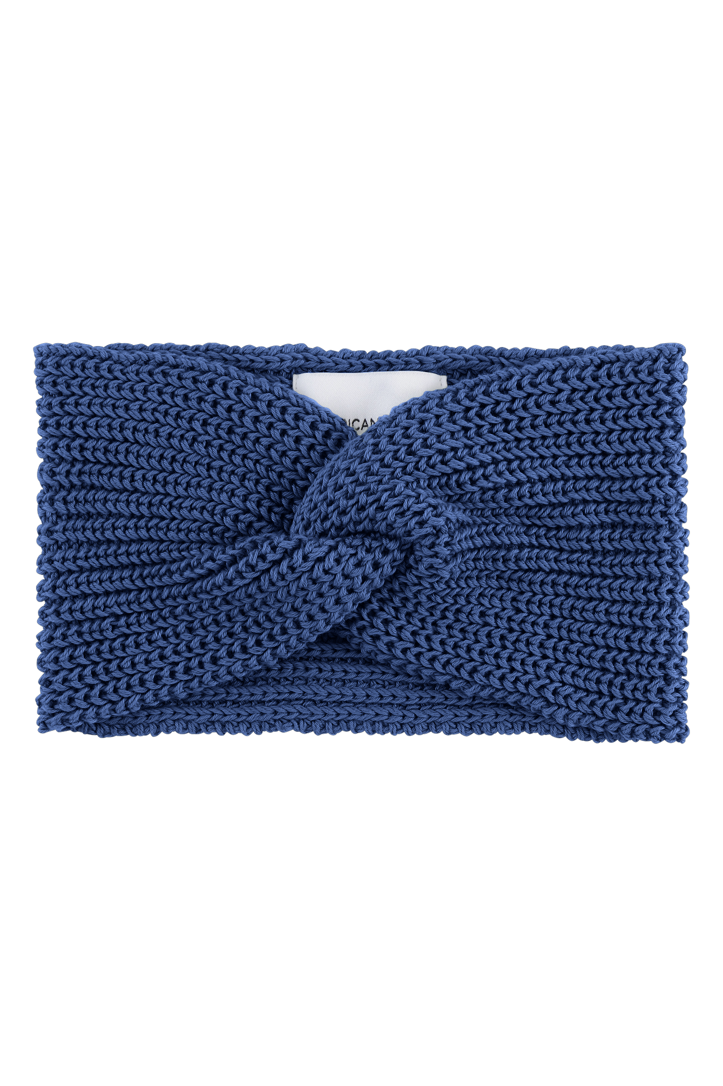 Tori Cotton Twisted Headband Navy Blue