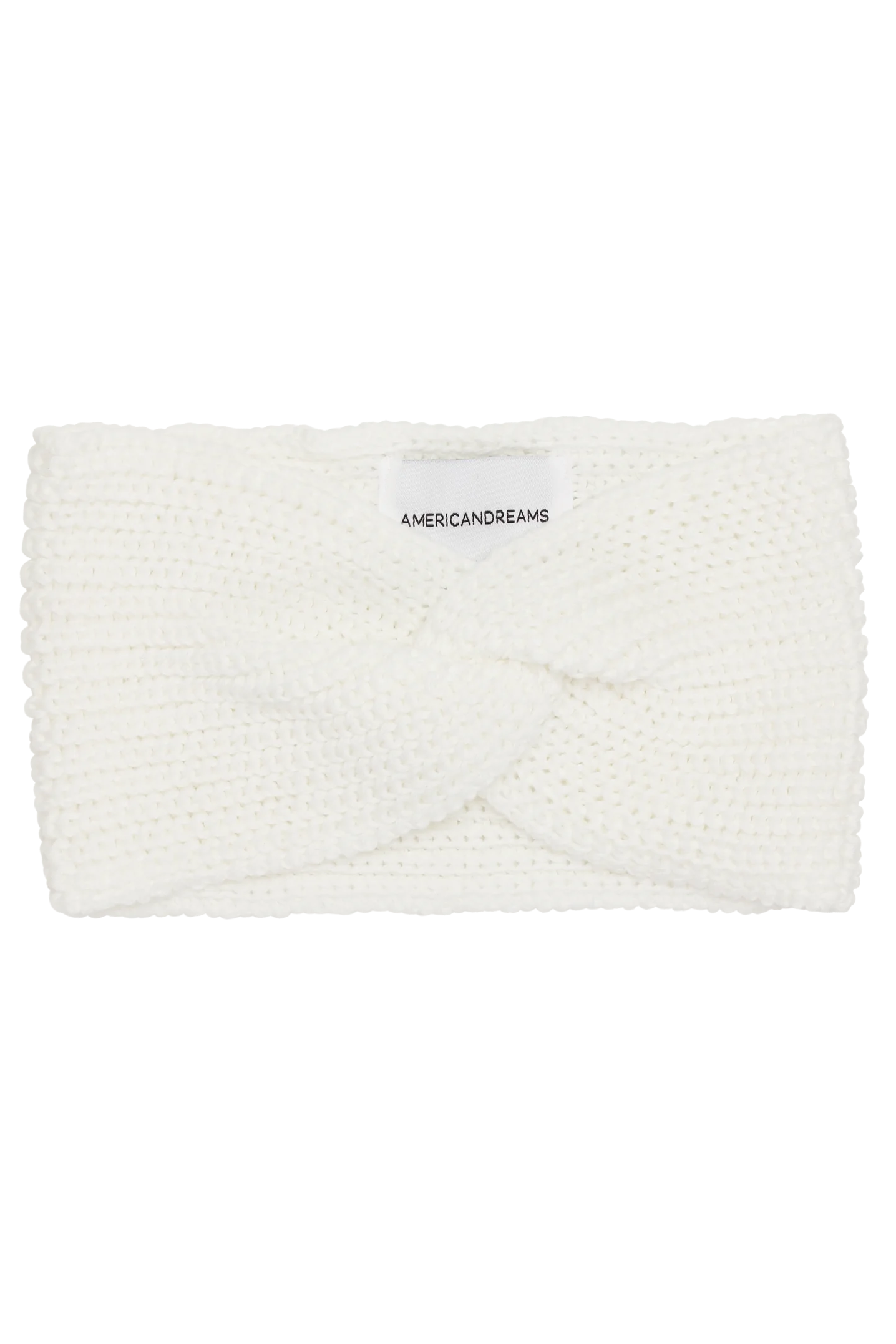 Tori Cotton Twisted Headband White