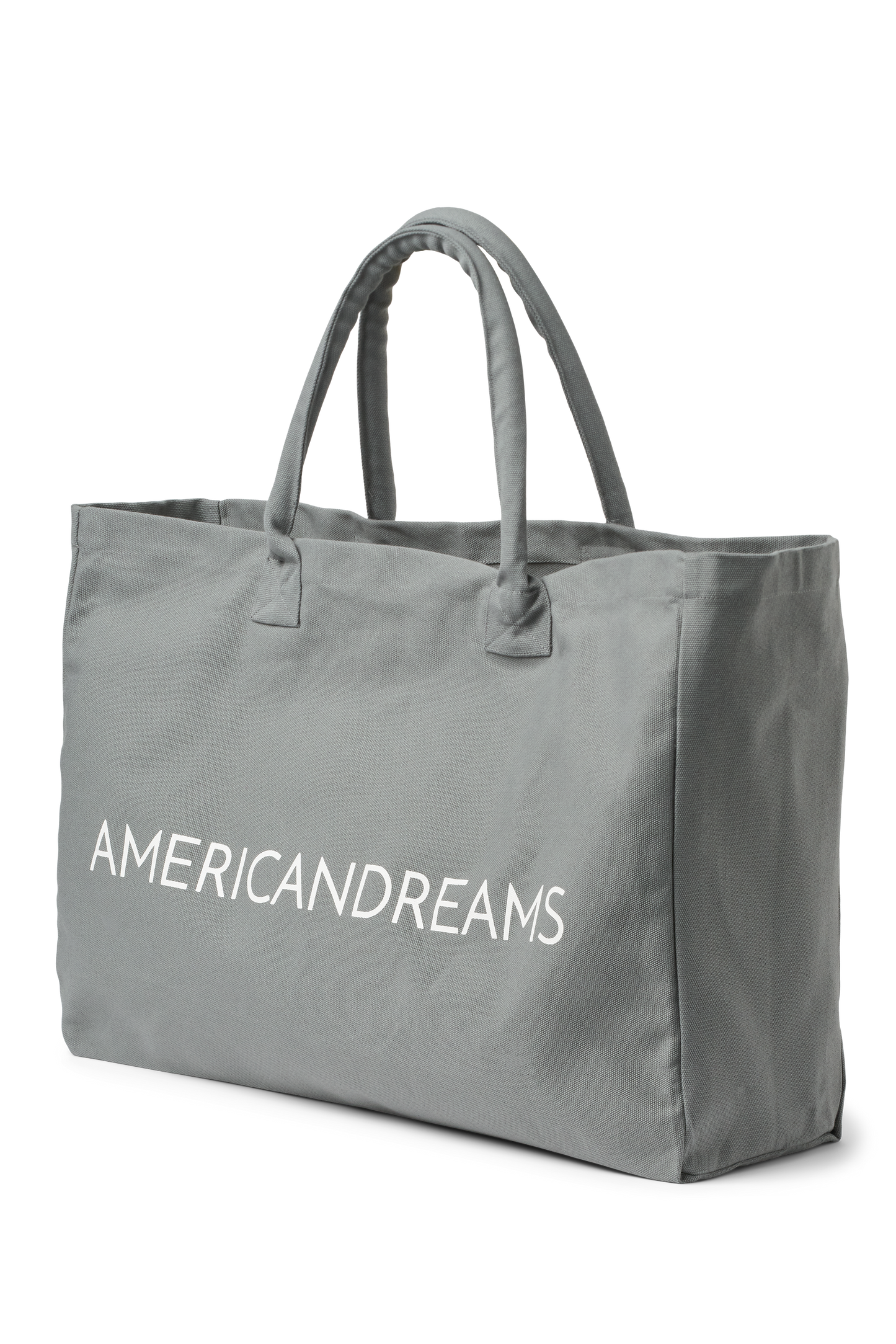 Signature Canvas Tote Dark Grey / White Logo