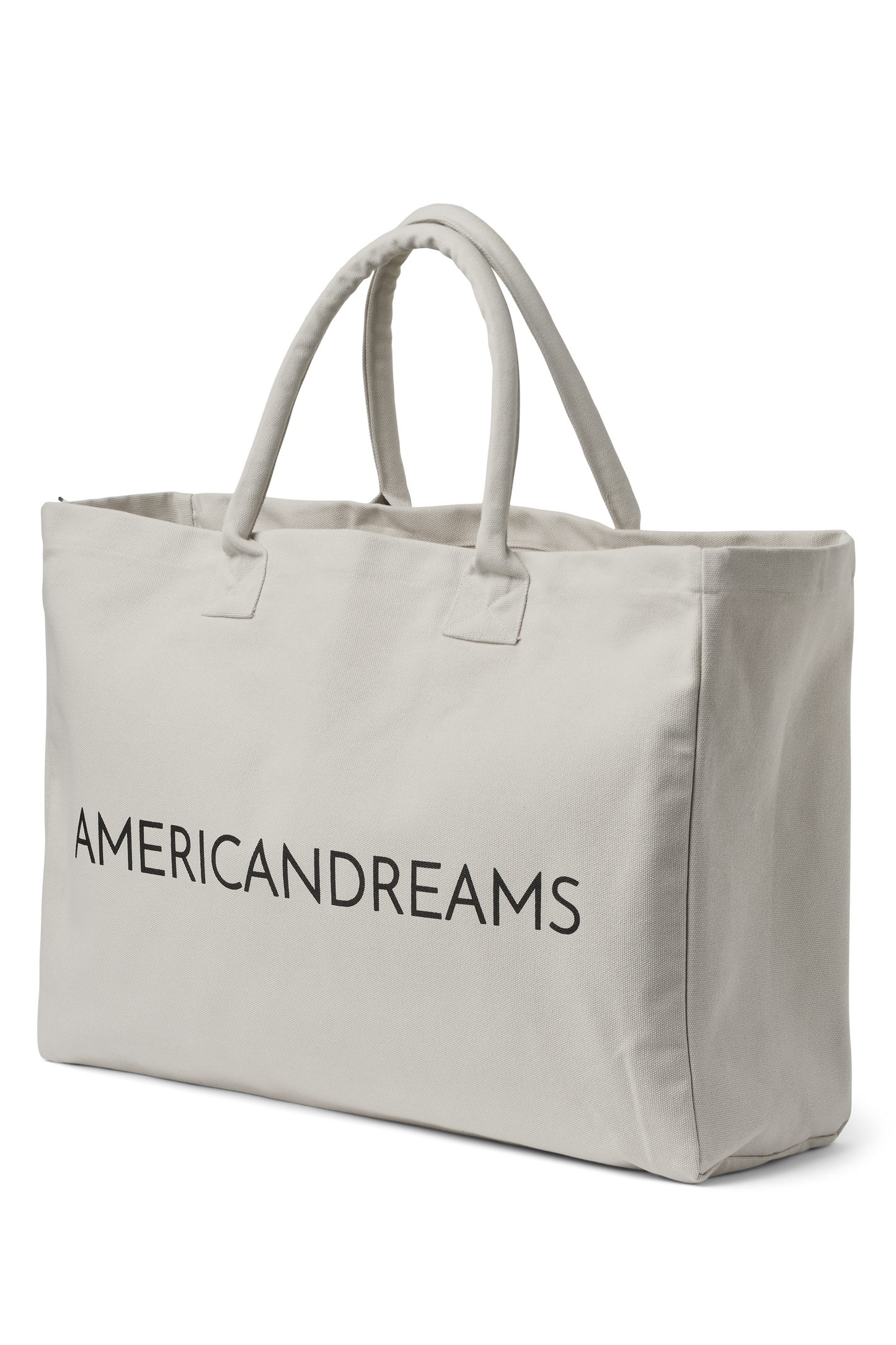 Signature Canvas Tote Light Grey / Black Logo