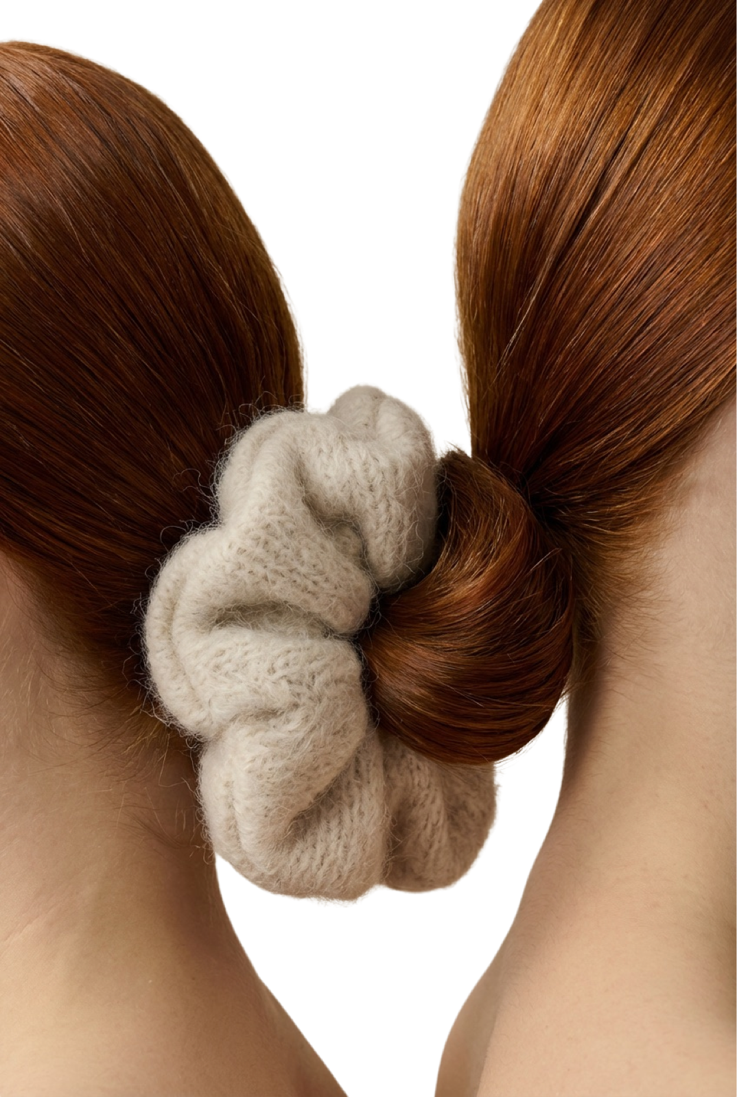 Tullah Knit Scrunchie Beige