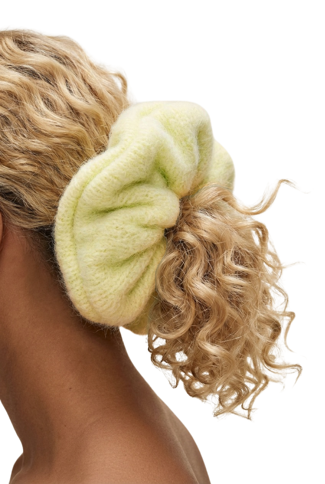 Tullah Knit Scrunchie Light Yellow