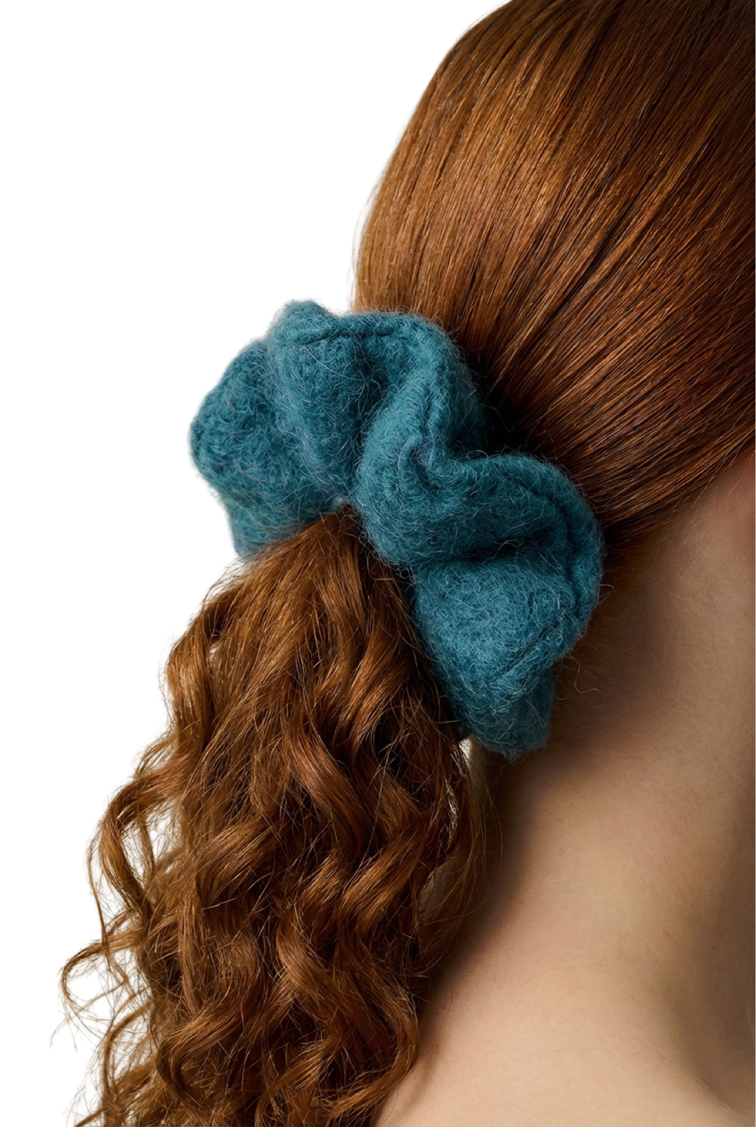Tullah Knit Scrunchie Turquoise