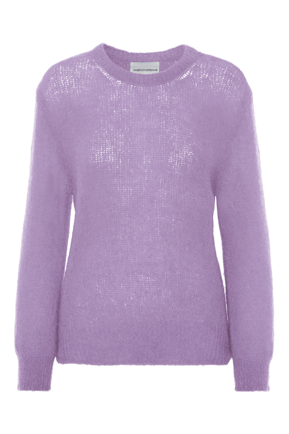 Ulla O Neck Knit Pullover Lilac