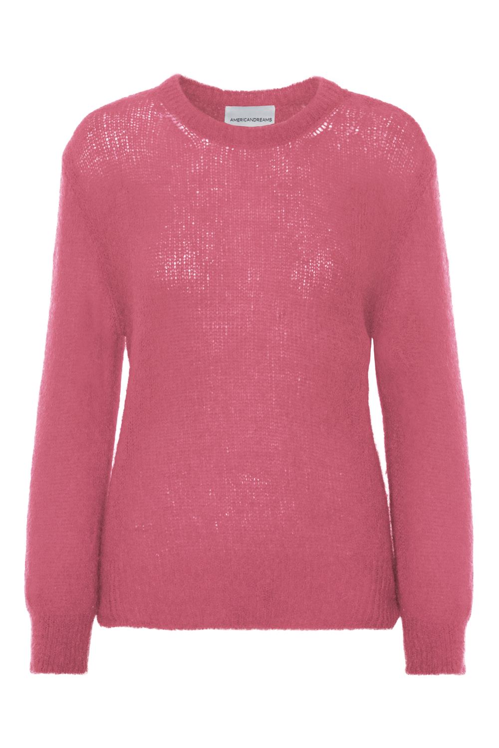 Ulla O Neck Knit Pullover Pink