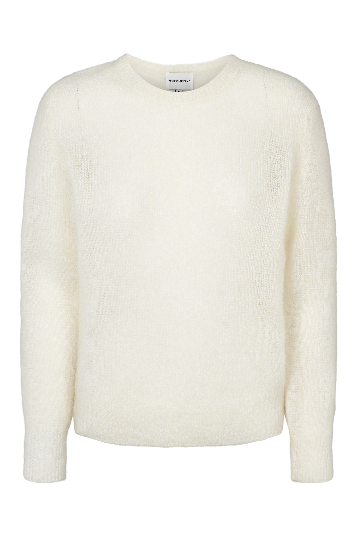 Ulla O Neck Knit Pullover White