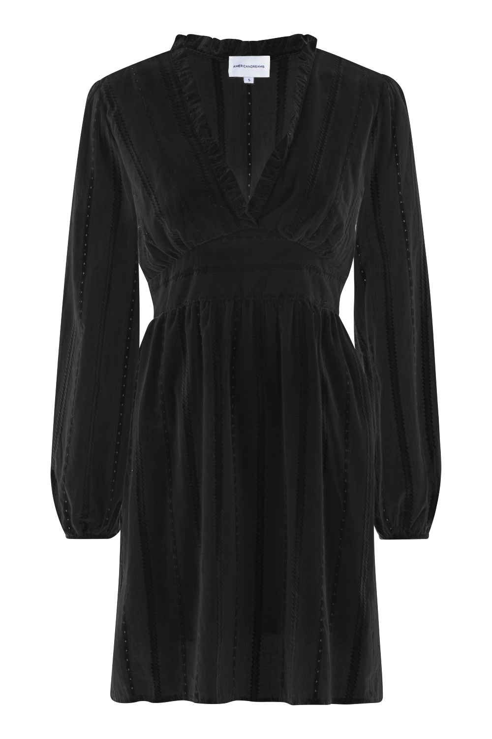Umi Cotton Short Dress Black
