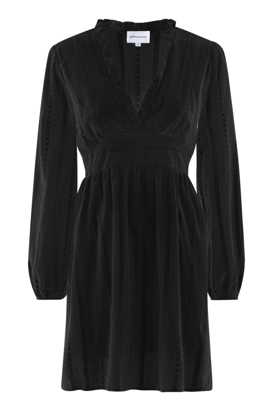 Umi Cotton Short Dress Black