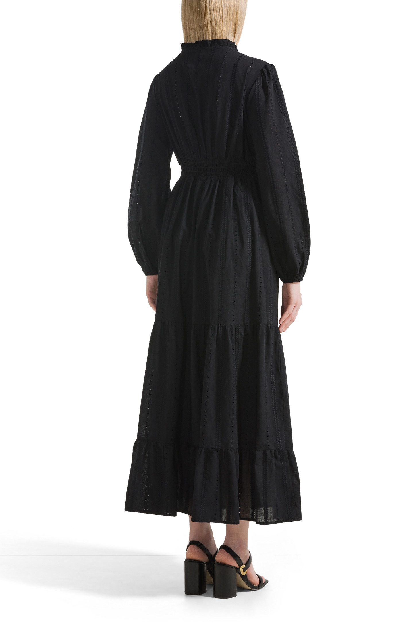 Umi Cotton Long Dress Black